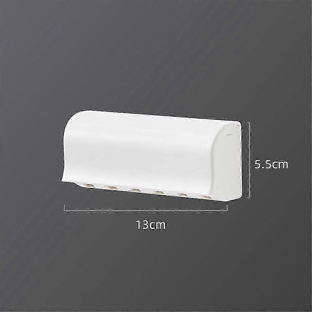 Punch-free Wall-mounted Toothbrush Holder Toothpaste Holder Toothpaste Storage Rack Bath Organizer