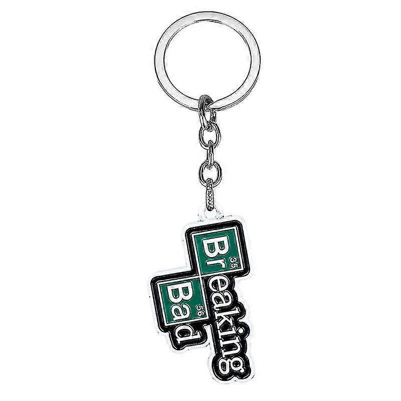 Jewelry Tv Breaking Bad Ba Br Keychain Chemucal Symbol Heisenberg Mask Walter Cosplay Pendant Keyring Key Chain