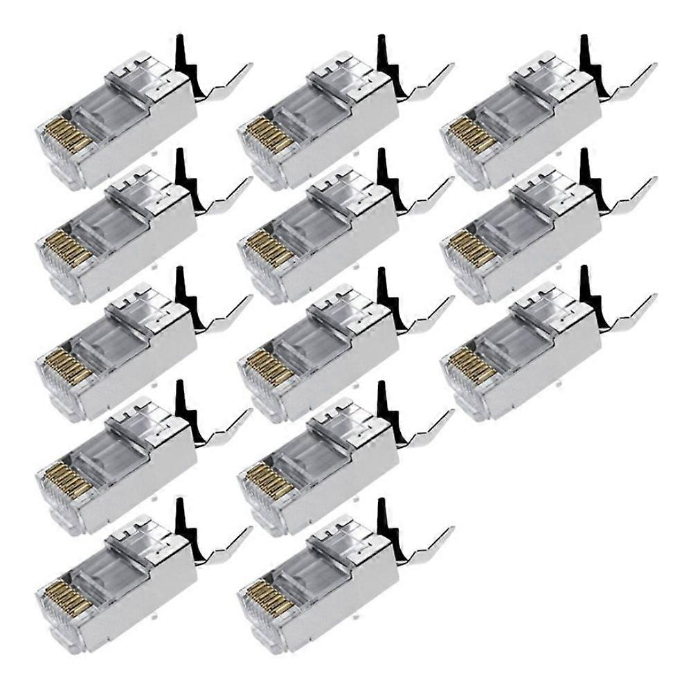 20pcs CAT7 Metal Shielded RJ45 Connector Ethernet Cable Plug CAT 7 Shielded RJ45 Connector