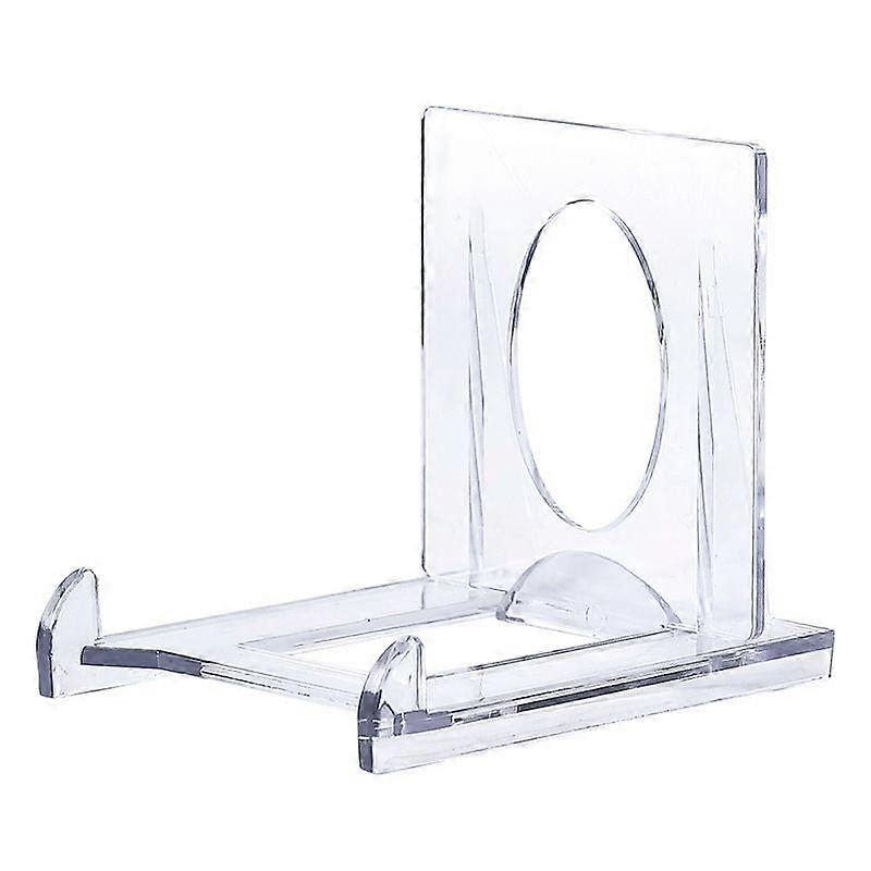 10PCS Adjustable Clear Display Stand Plastic Display Plate Holders Transparent Easels Book Display Stand for Menu, Advertisement, Plate, Photo