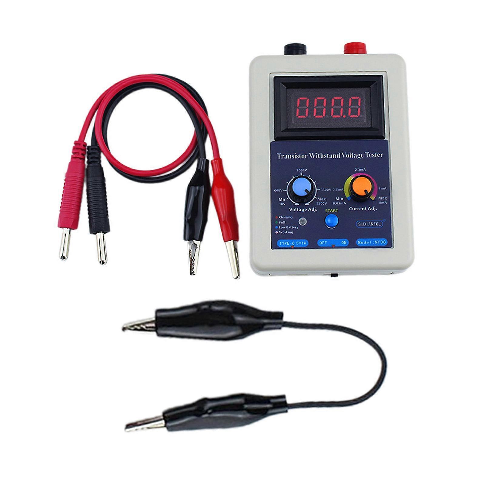 0-3800V IGBT Meter Transistors Withstand Voltage Tester Diode MOS Triode MOVs Transistors Withstand Voltage Testing Tool Multicolor