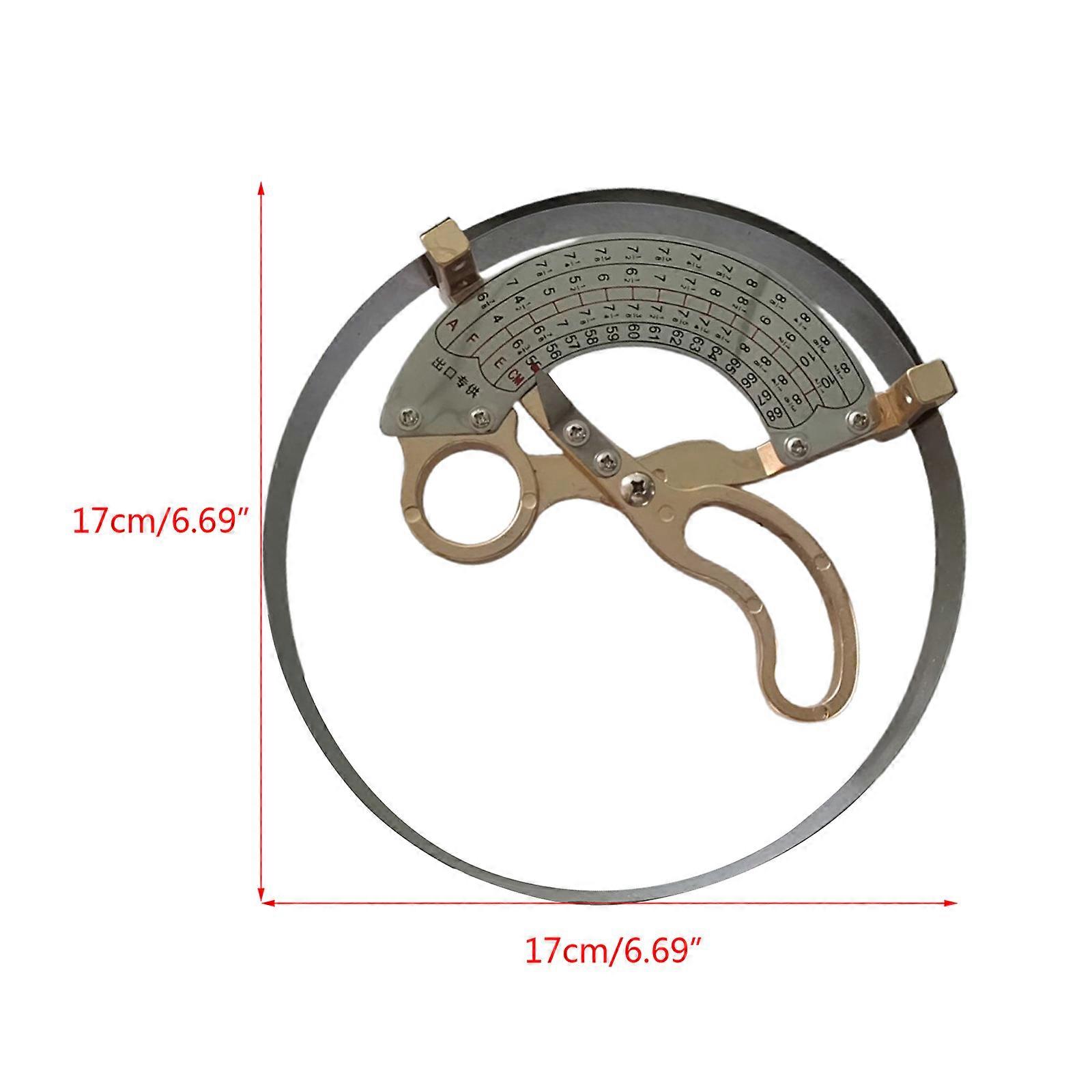 Compact Cap Size Measuring Tool Scissor Type Ring Compass Hat Caliper for Head Circumference Ruler Manual Mesuirng Tool  extra large