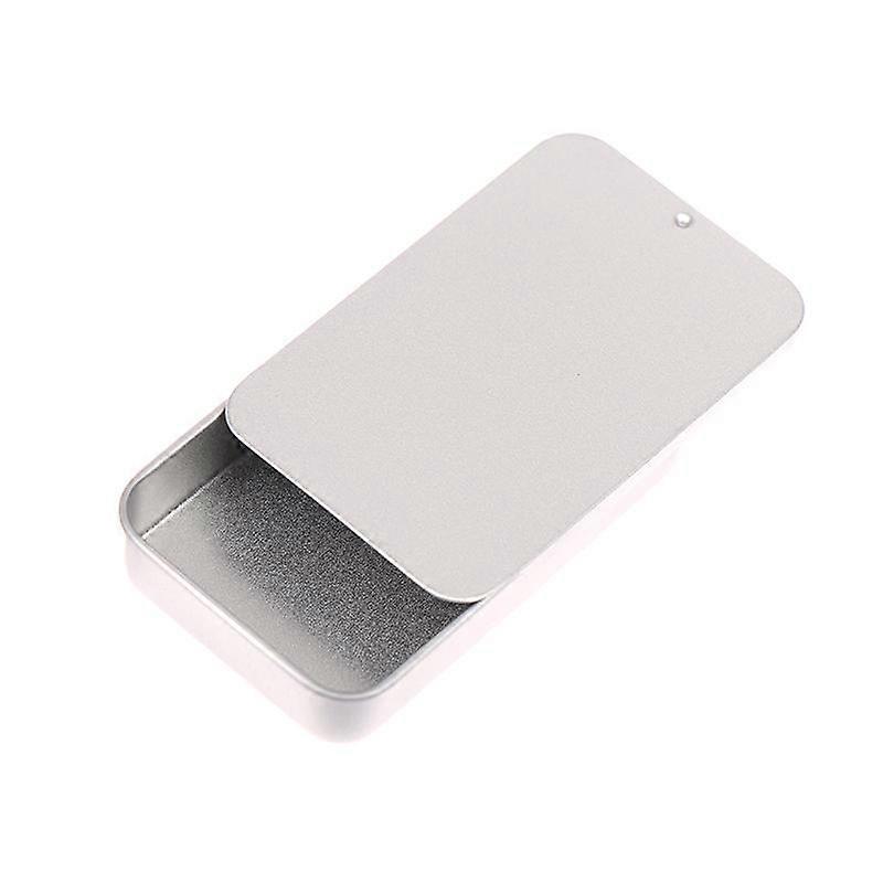 80*50*15Mm Mini Iron Box Slide Cover Storage Box Portable Tin Boxes Container