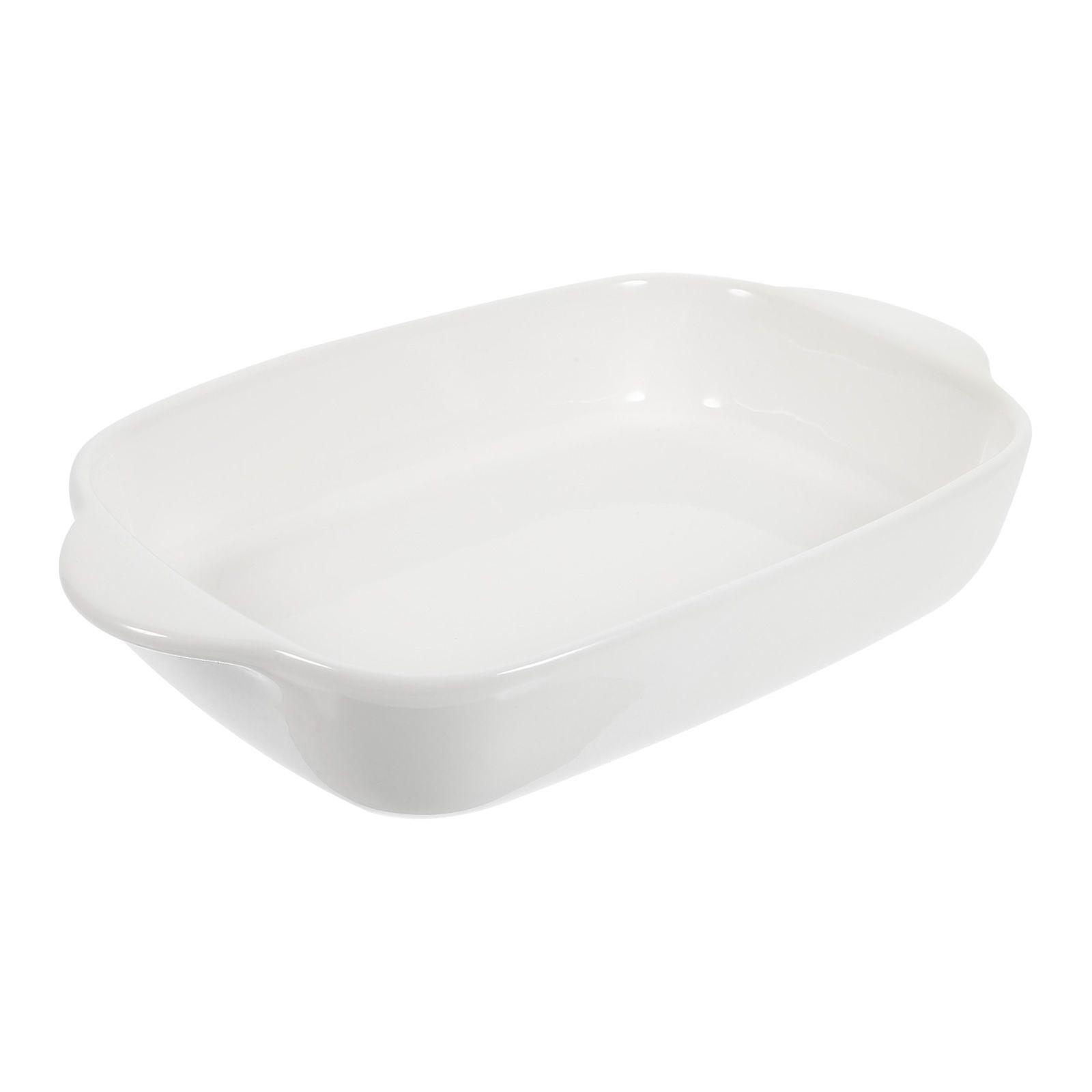 Double Handle Baking Dish Ceramic Tableware Household Salad Ceramic Bowl Ceramic Roasting Dish