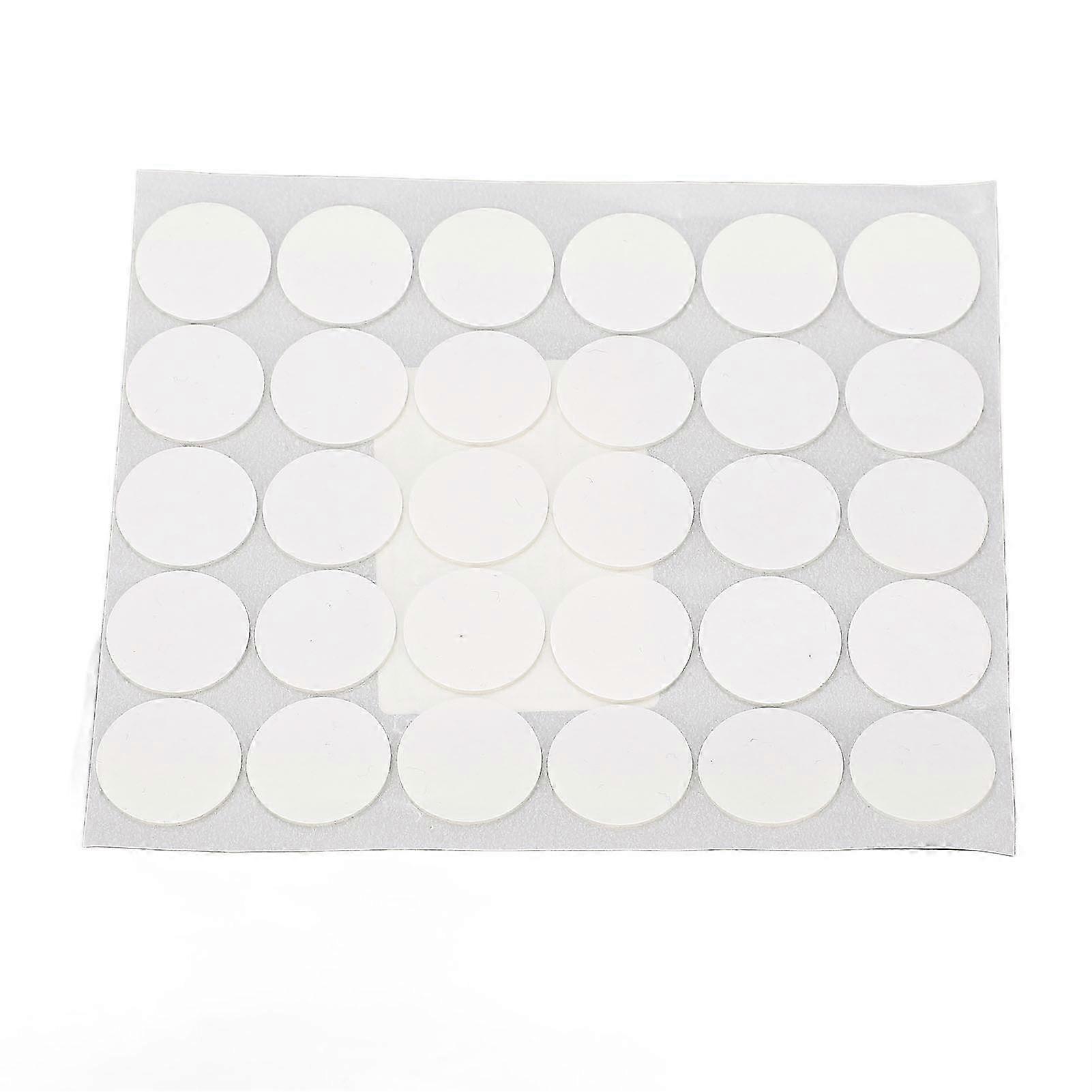 10 Sets Double Sided Foam Tapes Multifunctional Round PE Foam Self Adhesive Pads 20mmx1mm White