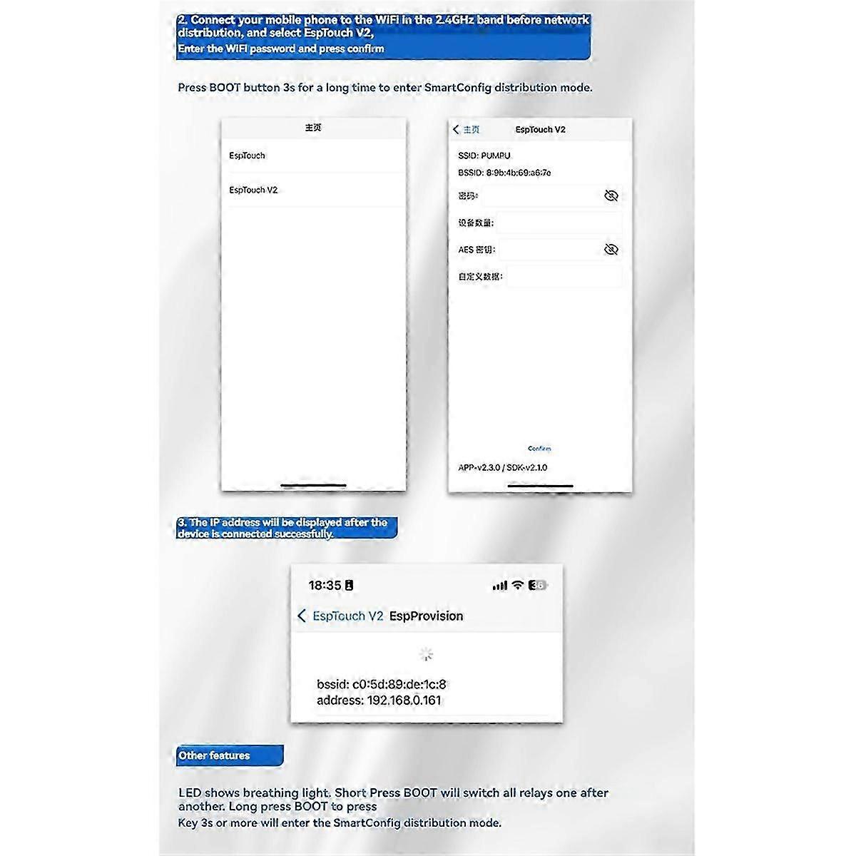 1-Channel WIFI Relay Module 30A ESP32-WROOM-32E Development Board Module for Smart Home Wireless Control DC7-28/5V