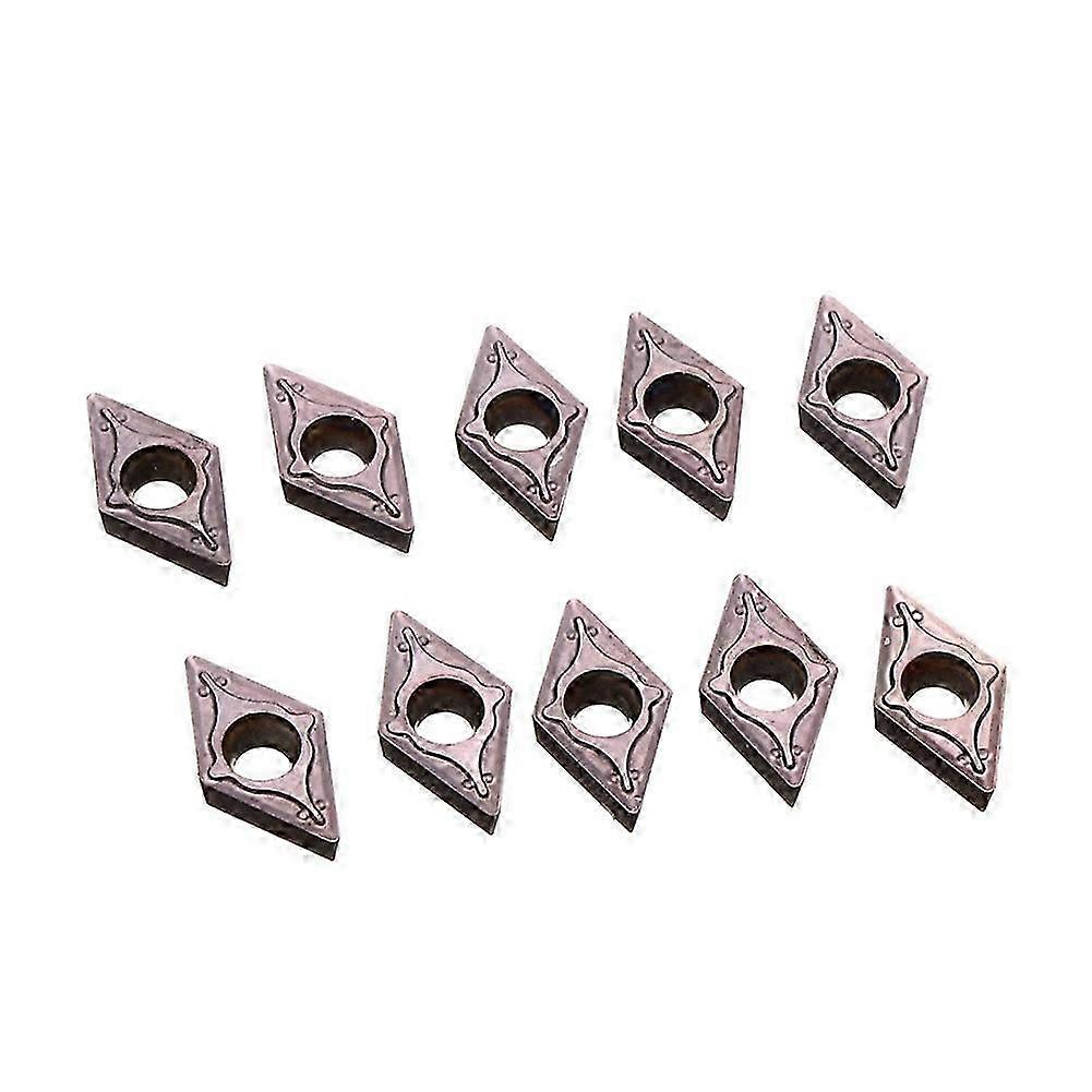 10Pcs DCMT0702 EM YBC205 Carbide Inserts Blades for Lathe Turning Tool Holder