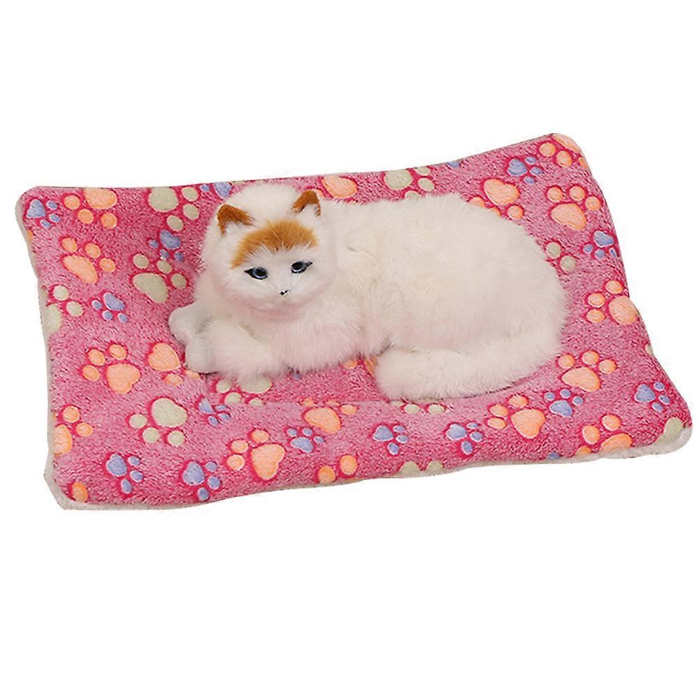 Highly Absorbent Pet Bed, Cute Star Print Cartoon Design Reversible Fleece For Small Pets, Two-Sided Thermal Blanket Reusable Machine Washable