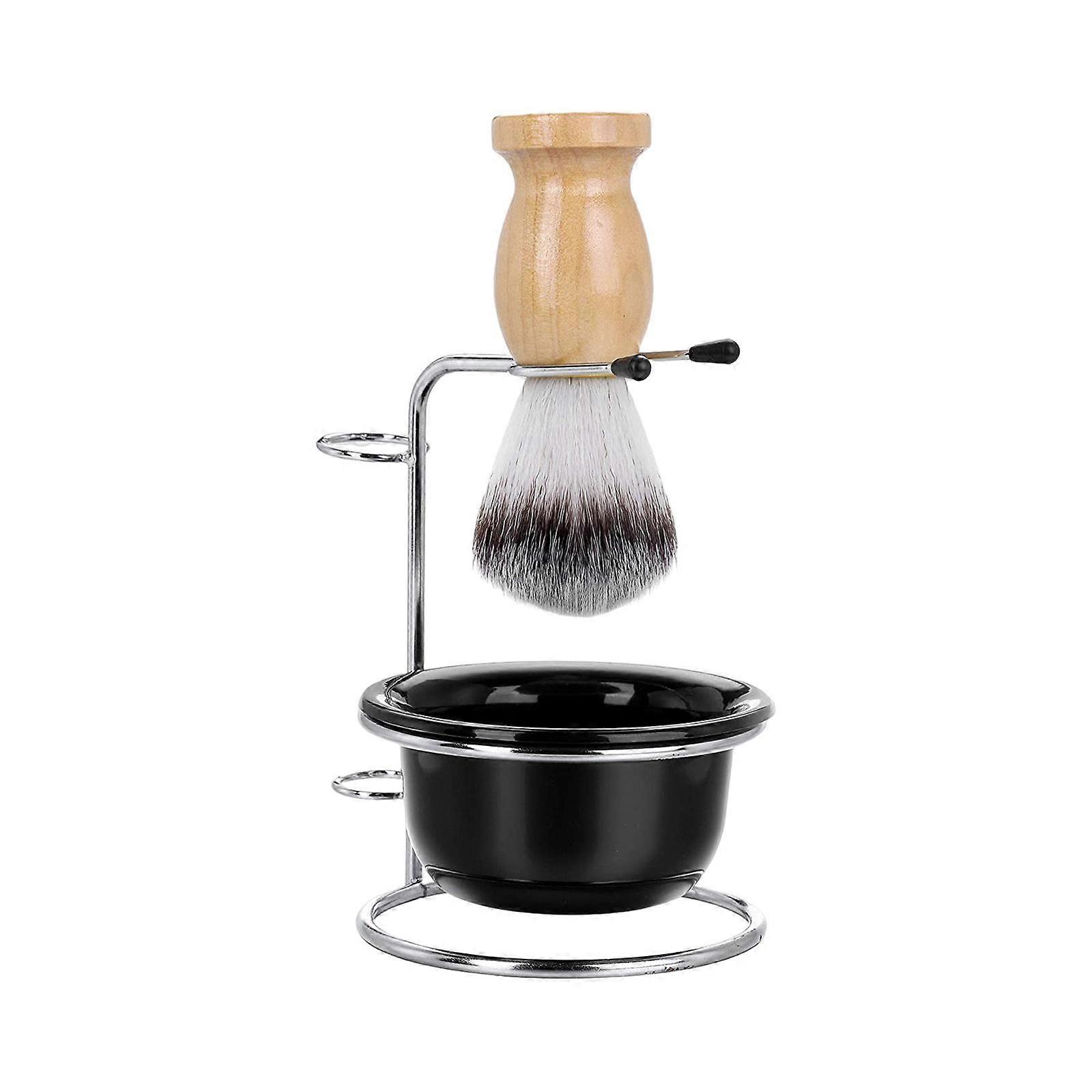 Barberskål Krus Stativholder Barberbørste Stativ Premium Solid Multipurpose