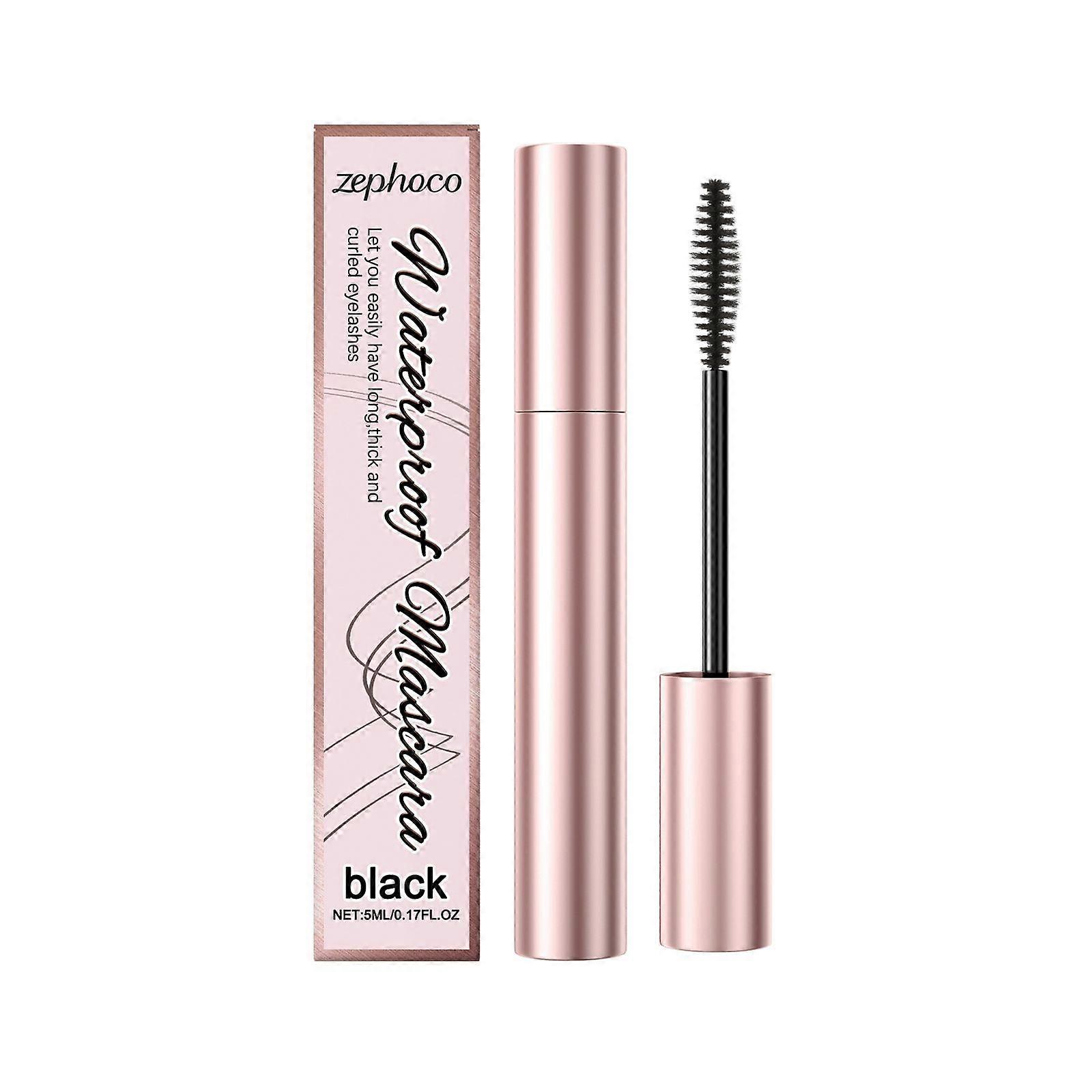 Zephoco Sort Krølle Mascara Vandtæt Lang Krøllet Ikke Udtværing Naturlig Styling Mascara
