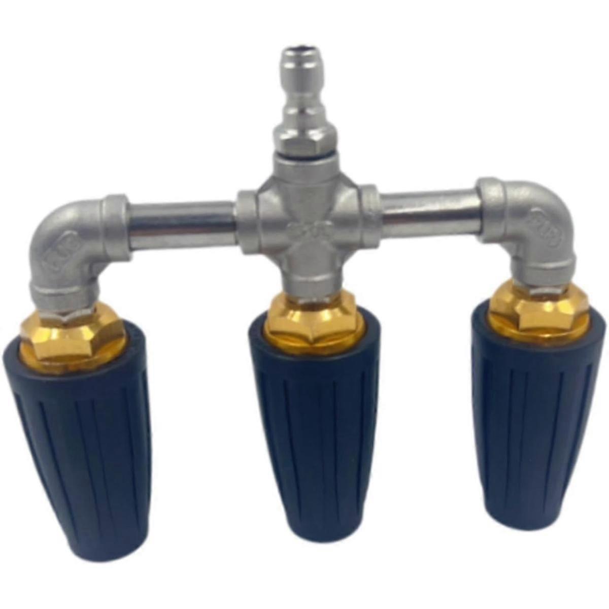 Black Rotating Nozzle Triple Nozzle Pressure Washer Spare Tip