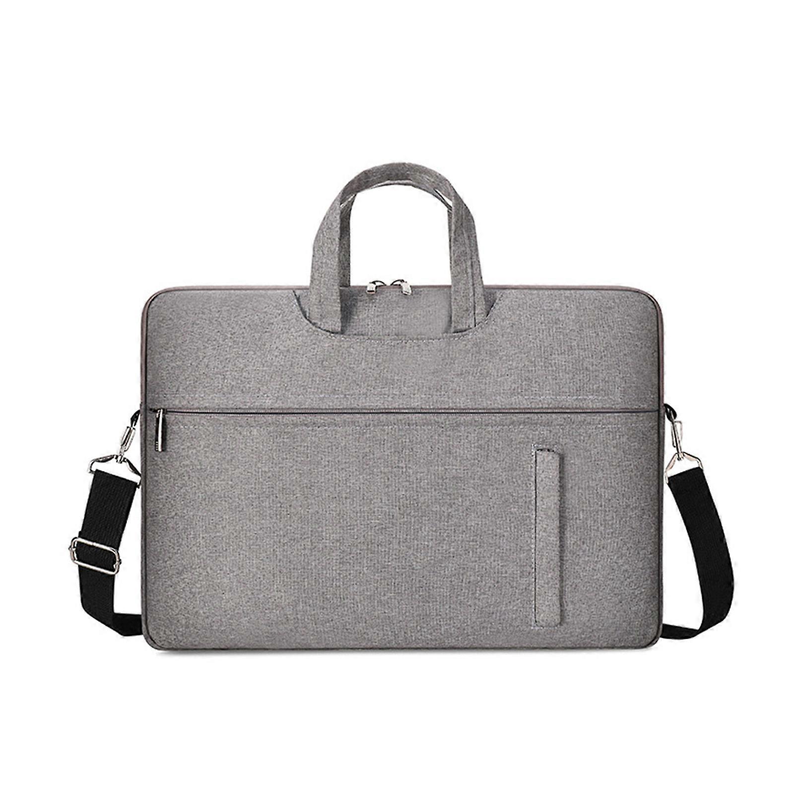 Bolsa protetora para notebook Oxford Cloth Laptop Computer Bolsa com alça de ombro à prova de respingos portátil cinza 14 polegadas