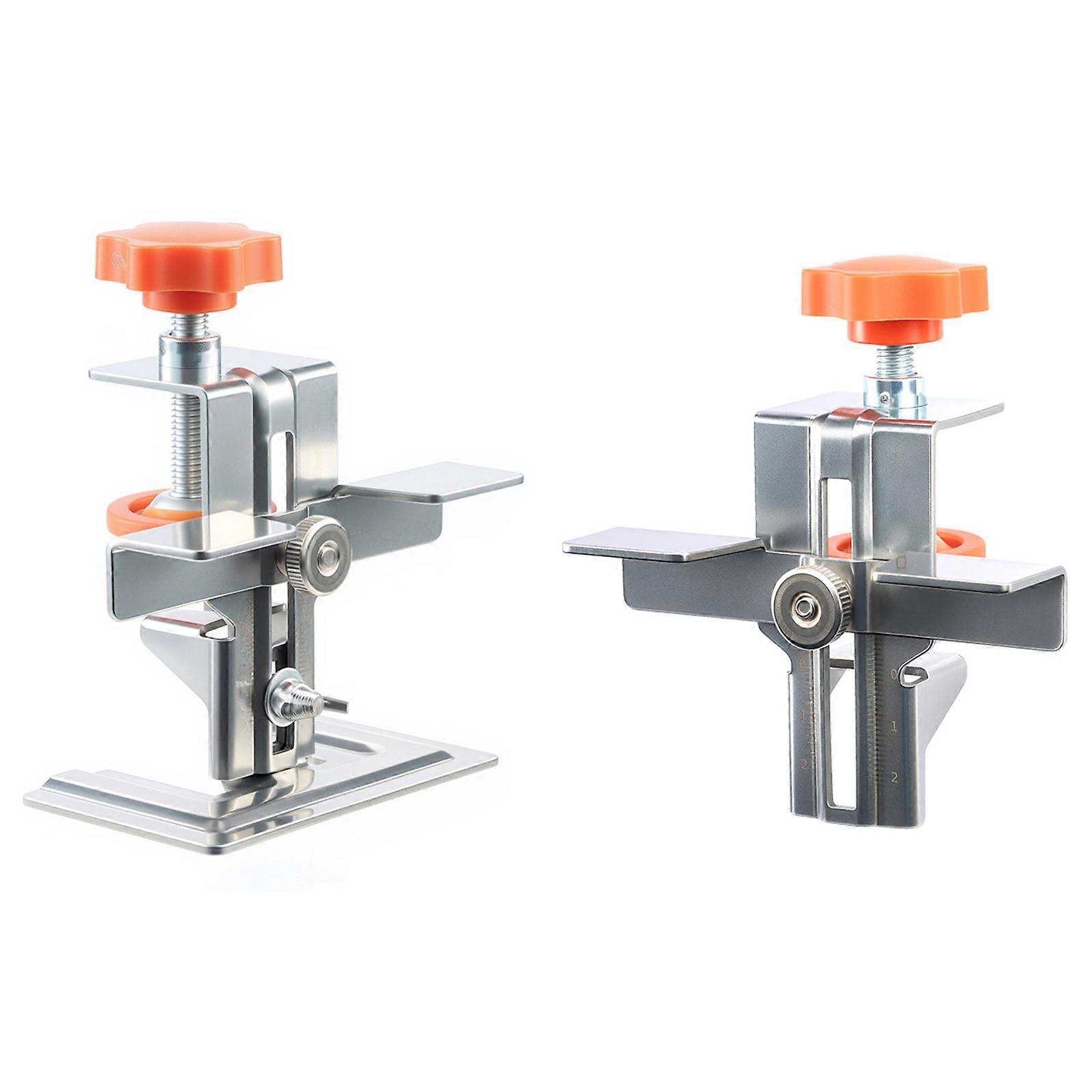 Sturdy Stainlesses Steel Cabinet Door Installation Jig with Adjustable Support Arm for Easy and Practical Positioning