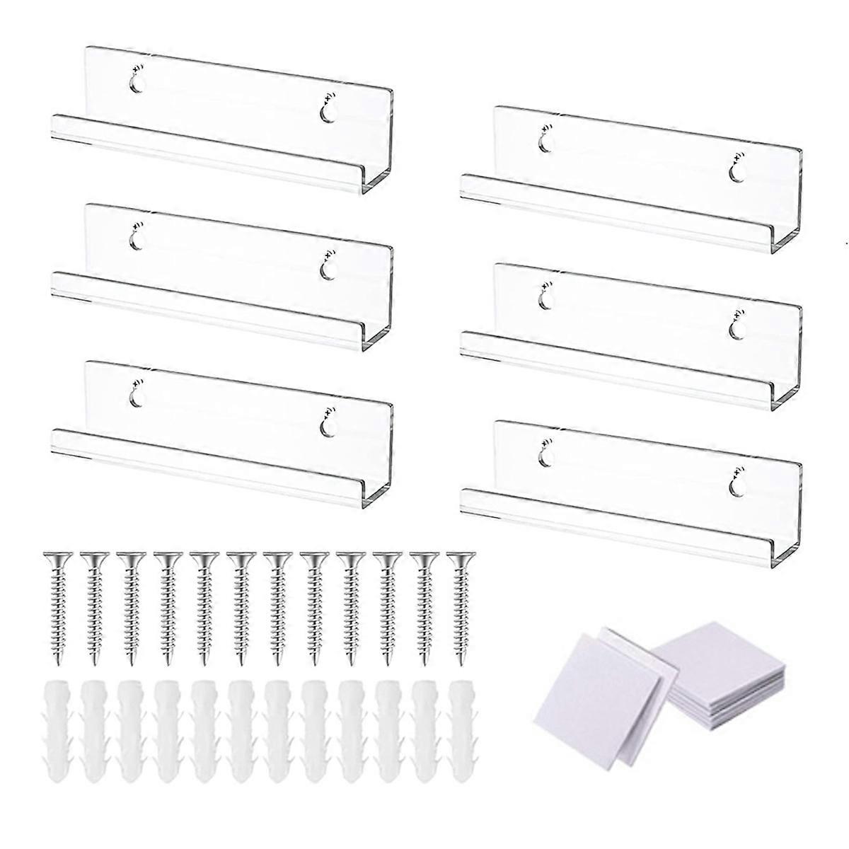 Acrylic Record Shelf for Display, Vinyl Record Display Holder(7Inch)B