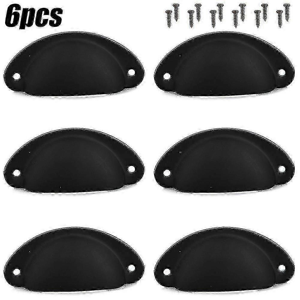 12pcs Cup Handles Shell Pull Kitchen Cupboard Cabinet Door Furniture Drawer Knobs