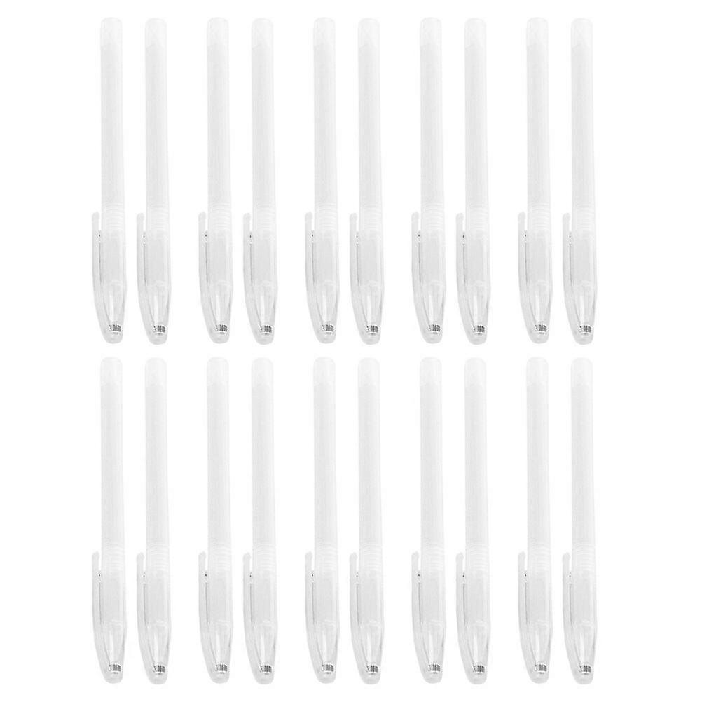 100PCS Transparent Pen-holders Empty Pen Shells Students Stationery Pen Holders