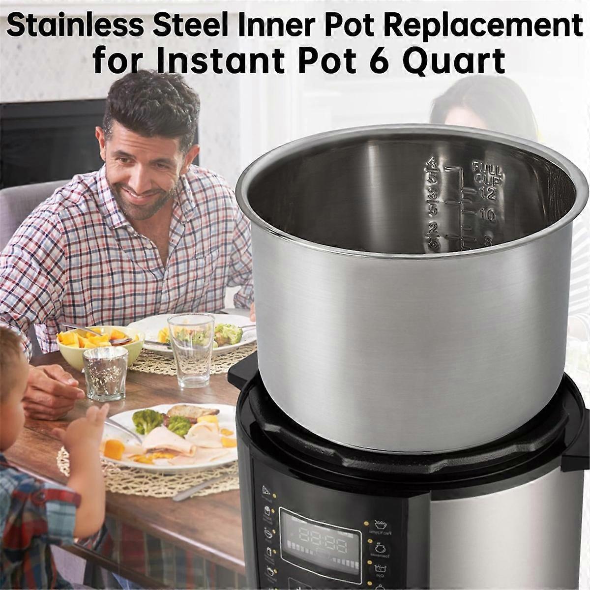 Replacement Inner Pot for Instant Quart-Stainless Steel Rice