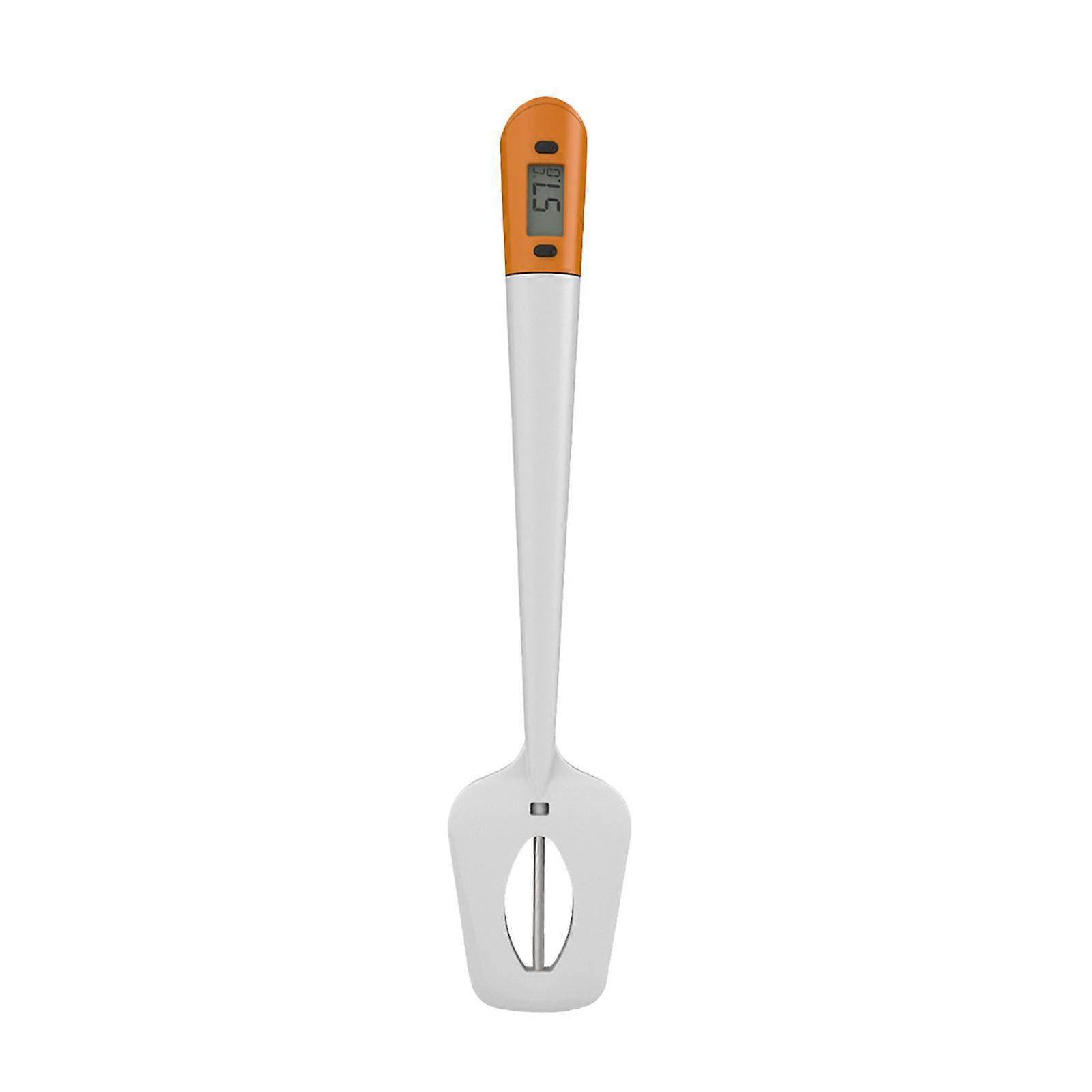 Digital Candy Spatula Thermometer, InstantRead Meat & Candy Thermometer Temperature Meter & Stirrer in One Orange