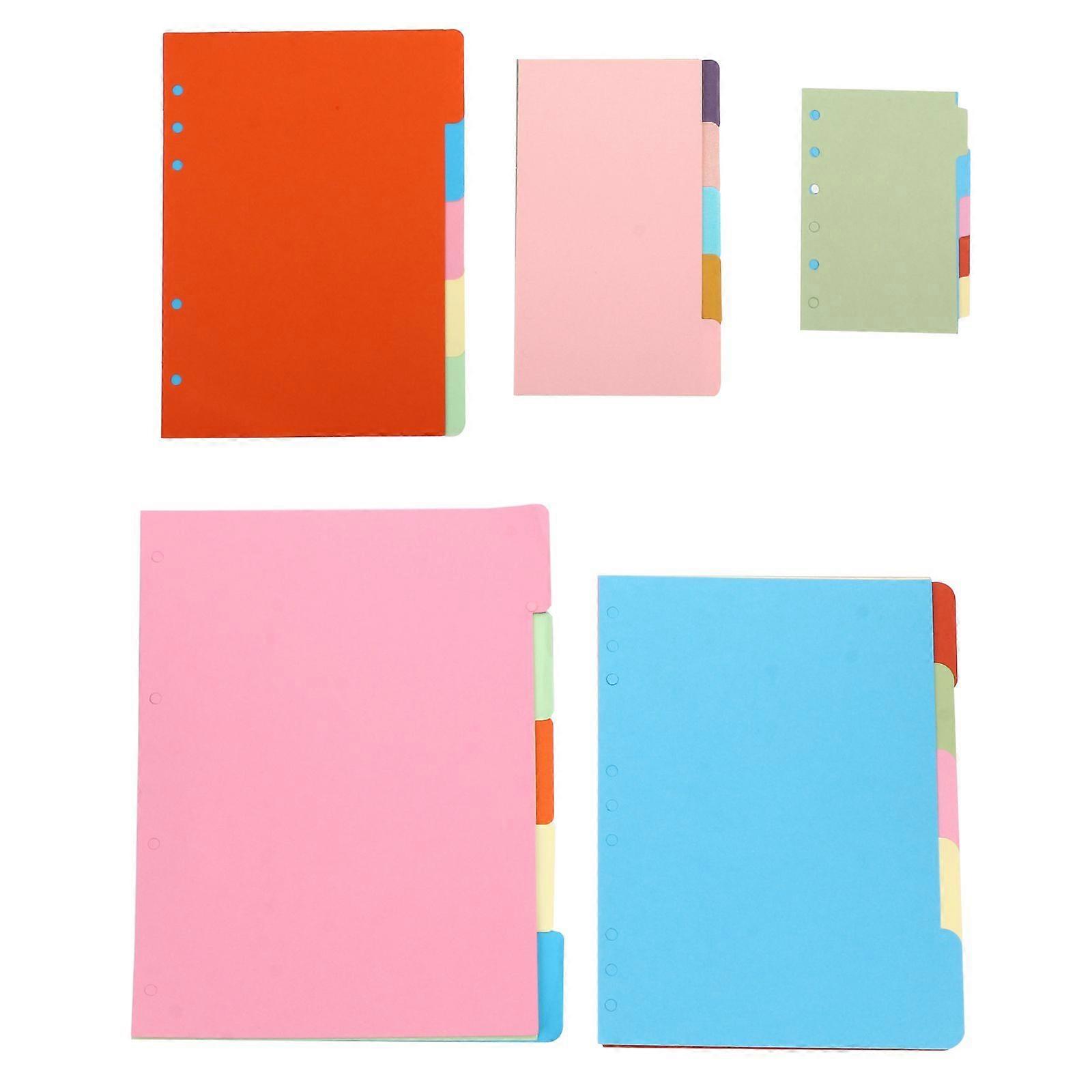 5 Sets Practical Loose Leaf Papers Useful Punched Filler Papers for Home School