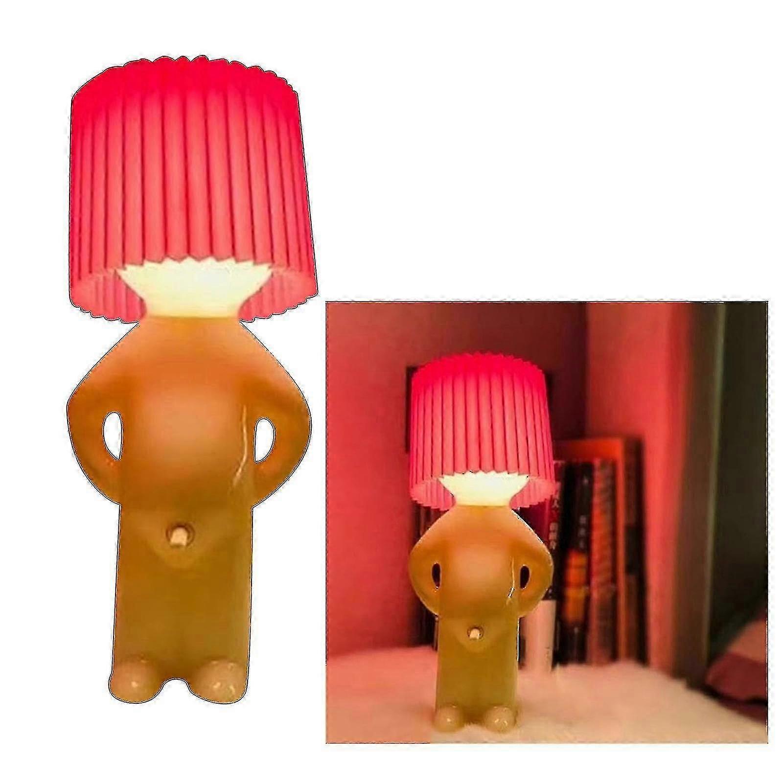 المشاغب الصبي Mr.p رجل خجول قليلا مصباح إبداعي ضوء الليل الصغير أضواء المكتب ديكور المنزل هدية لطيفة ، 100٪ جديد