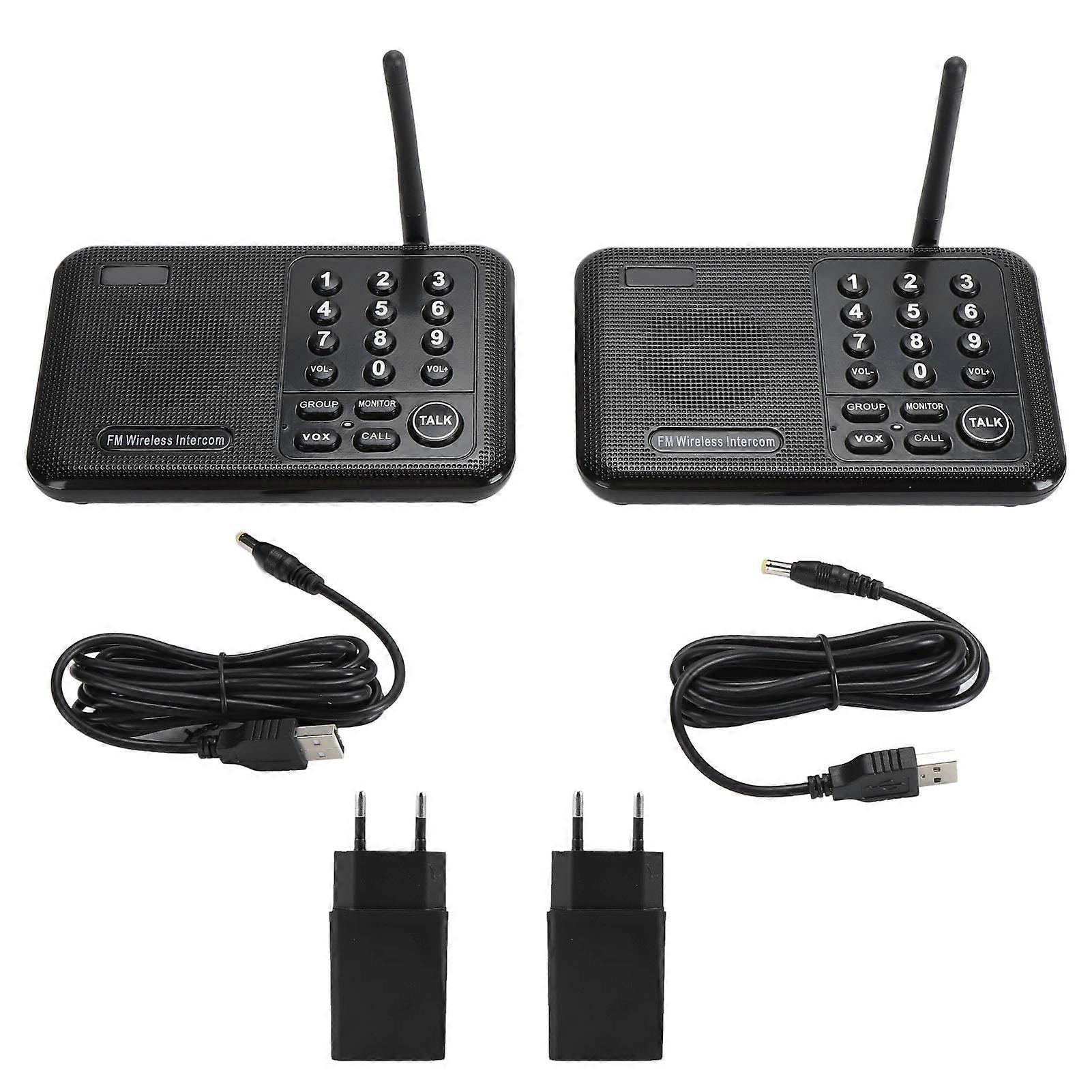 Intercom System 3280ft Long Range 10 Channel 3 Code Anti Interference 8 Speed Volume Adjustment Wireless Intercoms for House Business Office