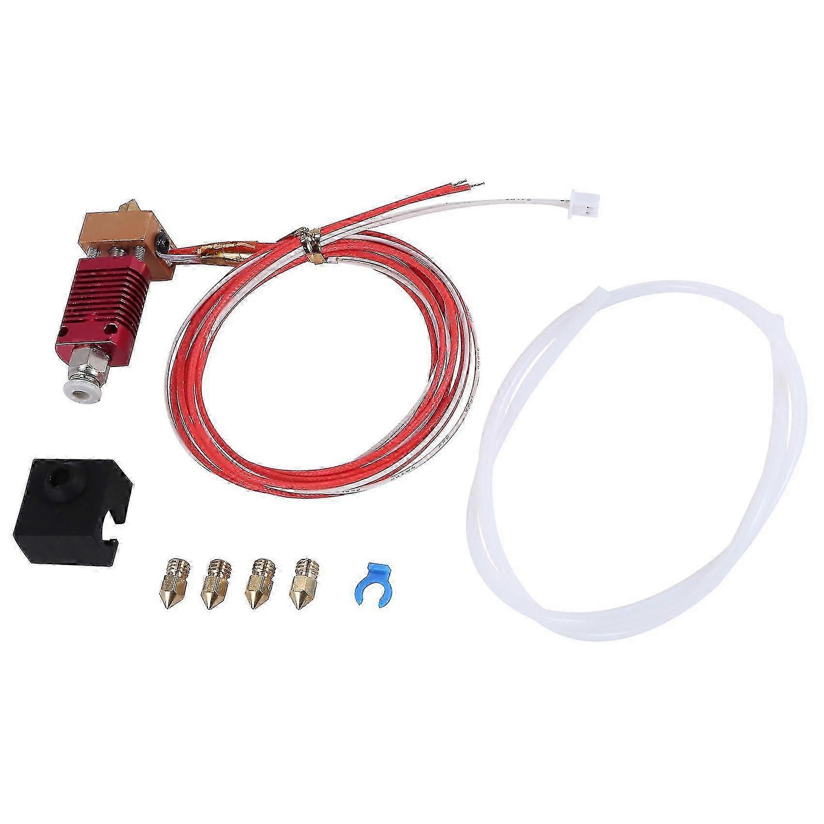 6 Hotend, Assembled Hotend Kit For -6 3d Printer, 3d Printer Extruder Assembled Mk8 Hot End Kit