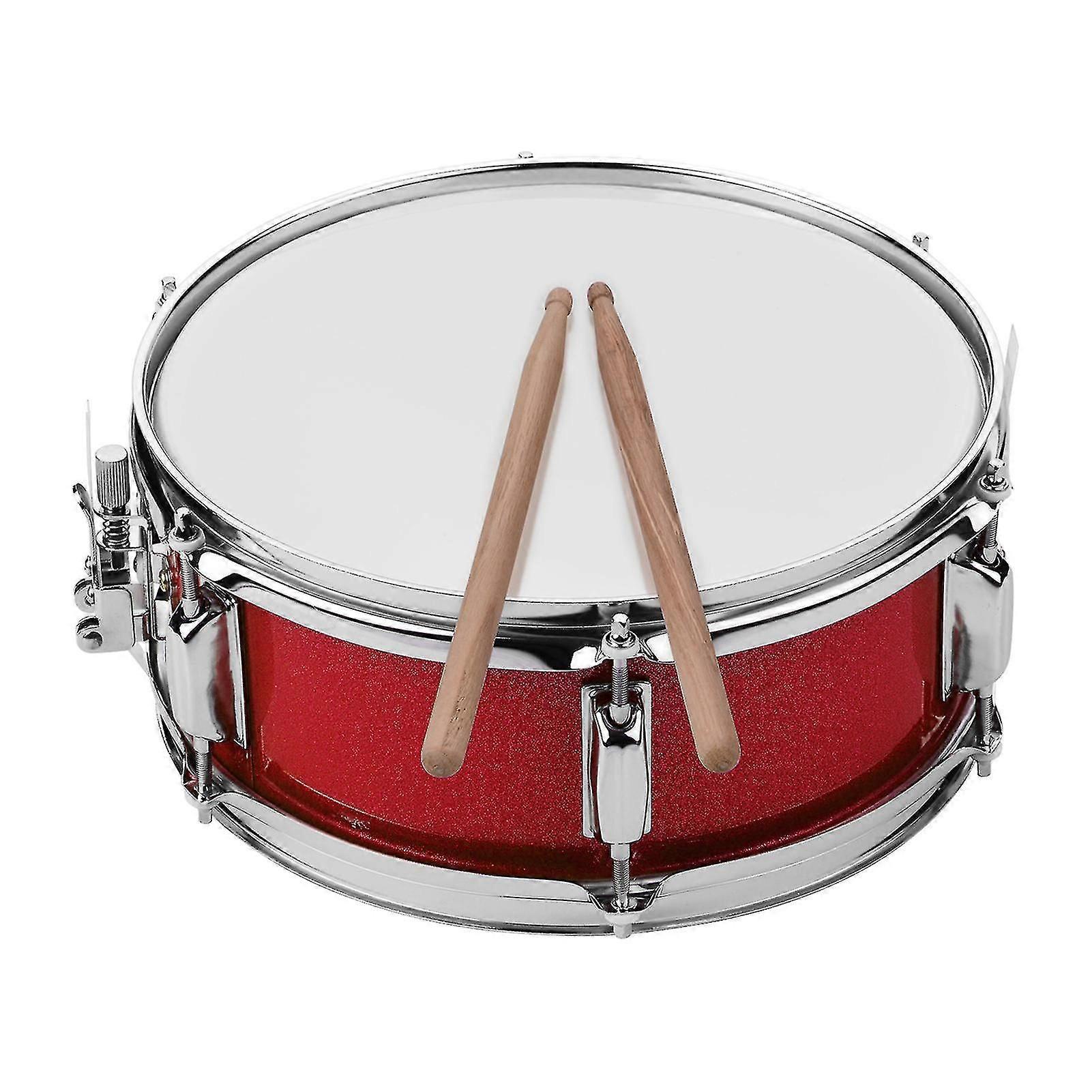 12inch Snare Drum Head With Drumsticks Shoulder Strap Drum Key For Student Band