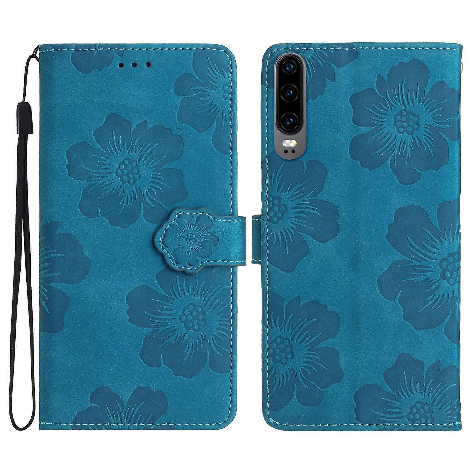 Flower Embossing Pattern Leather Phone Case