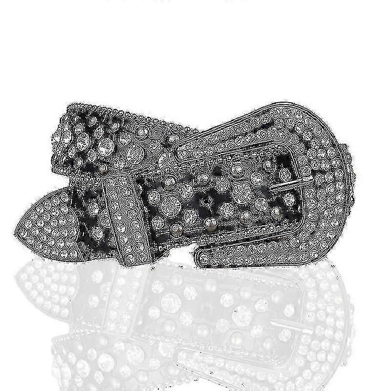 Rhinestone öv férfi és női farmer divathoz Minden meccses szegecses öv