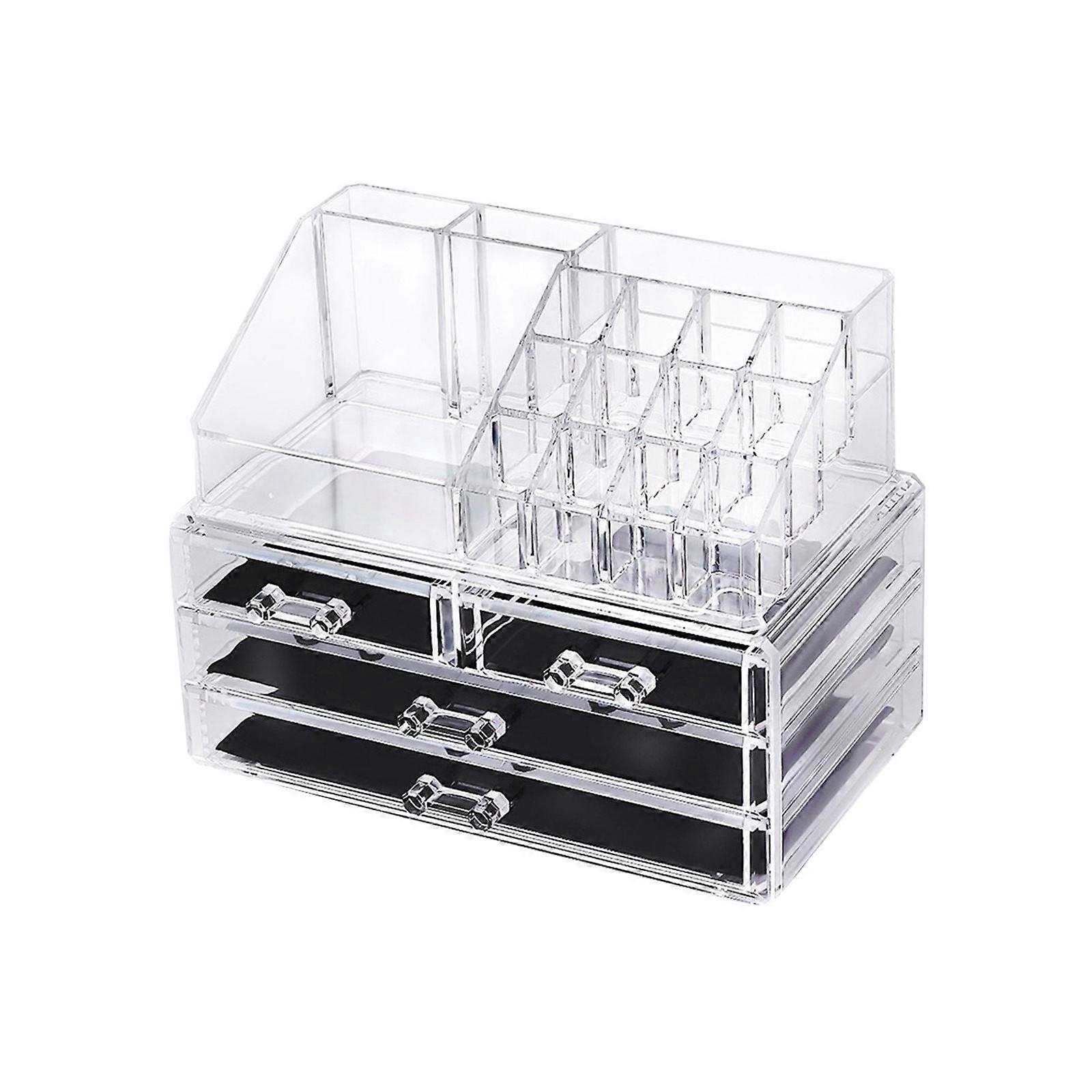 Desktop Multi Functional Transparent Acrylic Cosmetics Storage Box PU1566