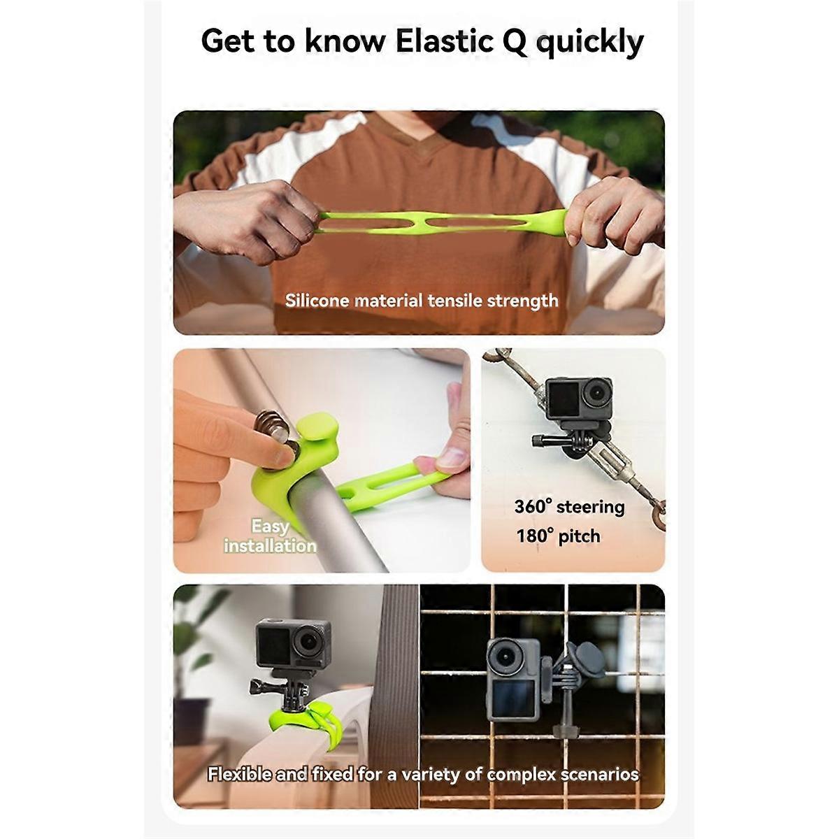 Adjustable Mini Bracket for Hero 13 12 11 10 9 8 MAX Green