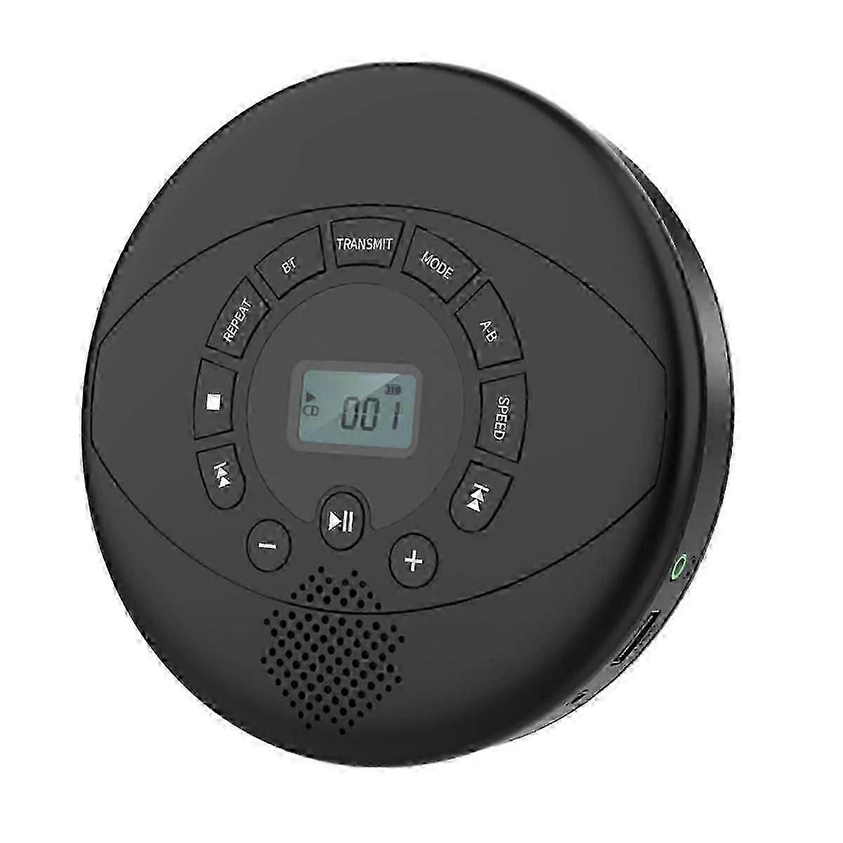 Portable CD Player Walkman Bluetooth CD Walkman Built-in Speaker Rechargeable CD Player with USB/AU