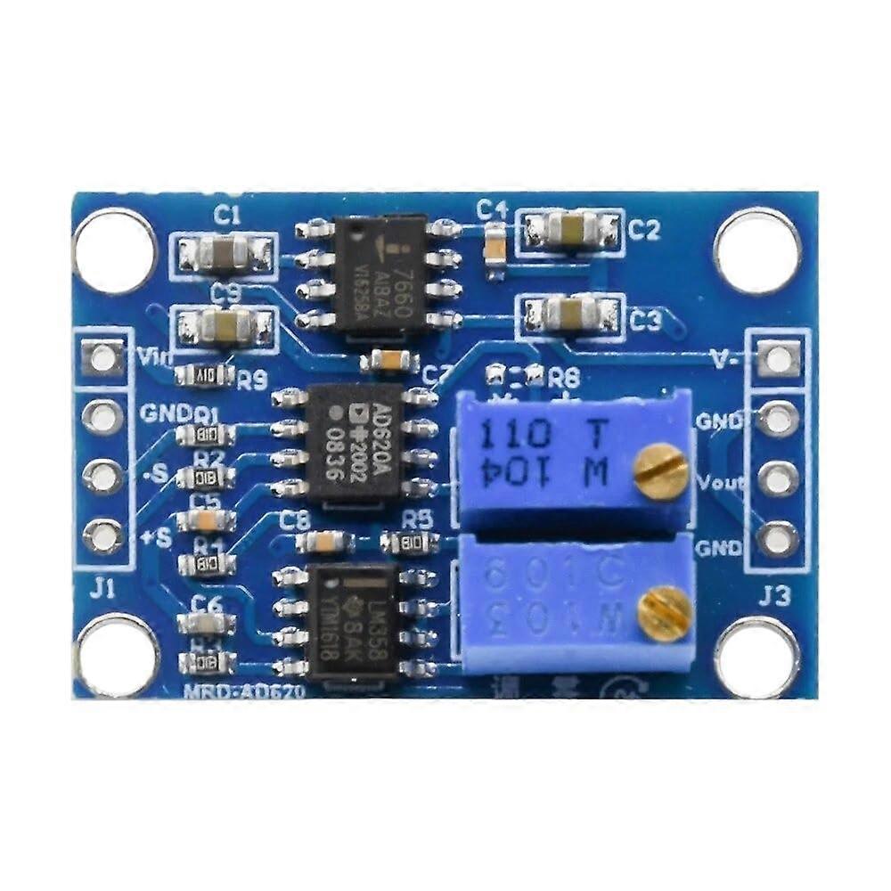 Ad620 Microvolt Voltage Amplifier Module Board 3-12V DC Signal Instrumentation for Precision Measurements
