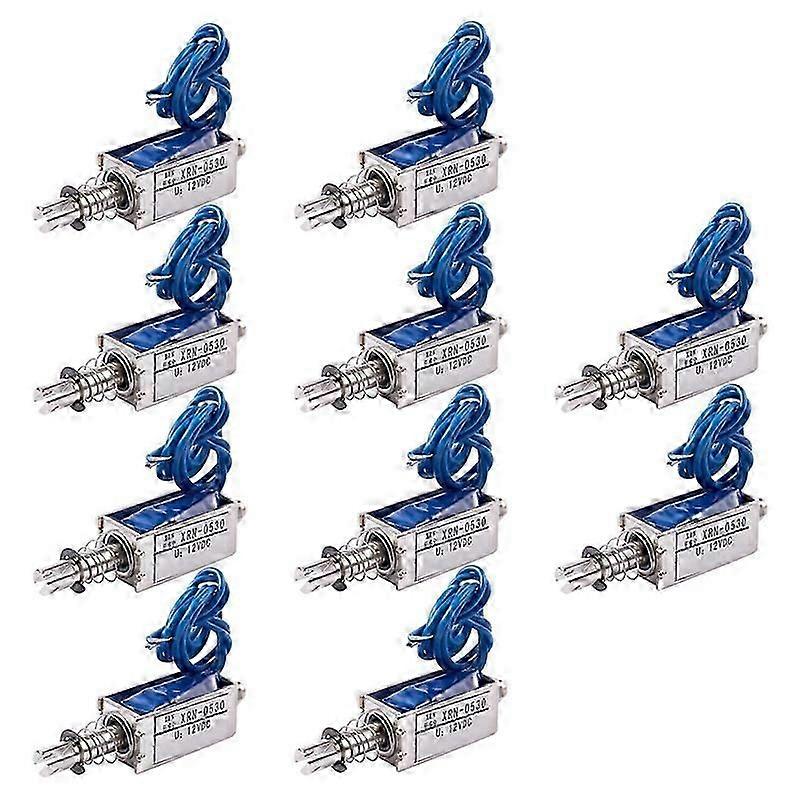 10X Solenoid Electric Solenoid Type Push / Pull 10 Mm DC 12 V 21 Kg Force