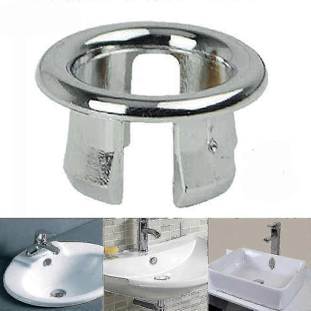 Basin Sink Overflow Cover Round Ring Drain Hole Spare Cap