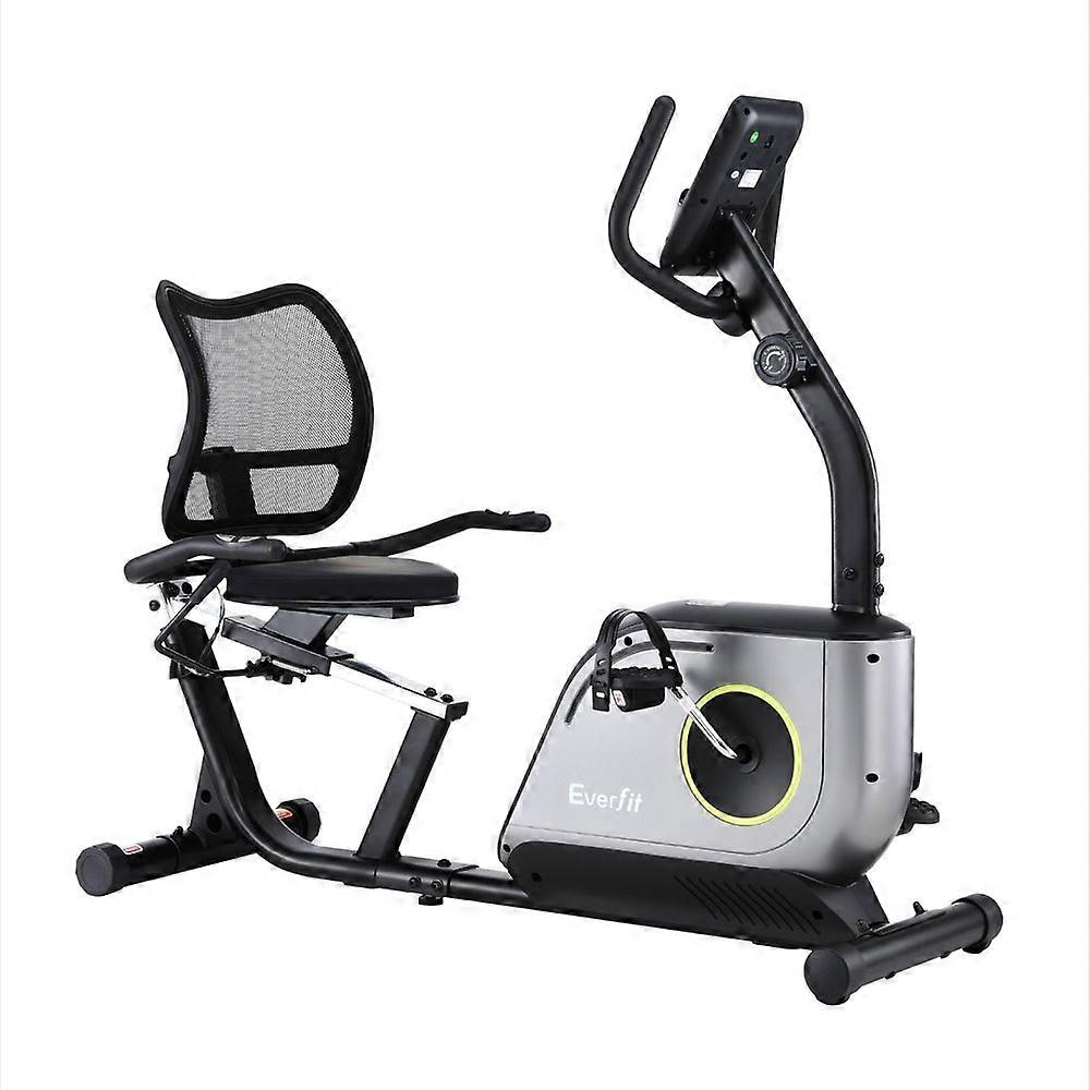 Everfit Recumbent Exercise Bike Magnetic Cycling Mesh Chair 120Kg Loading Exercise Bikes