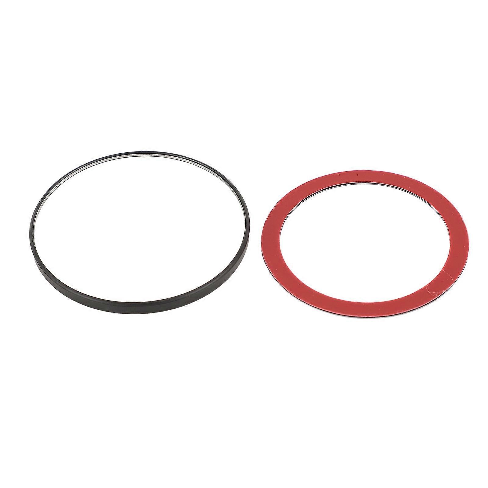 2.2 Inch Magnetic Selfie Mirror for Back Camera Round Portable Convex Makeup Mirror for Vlogging Streaming and Selfies Black