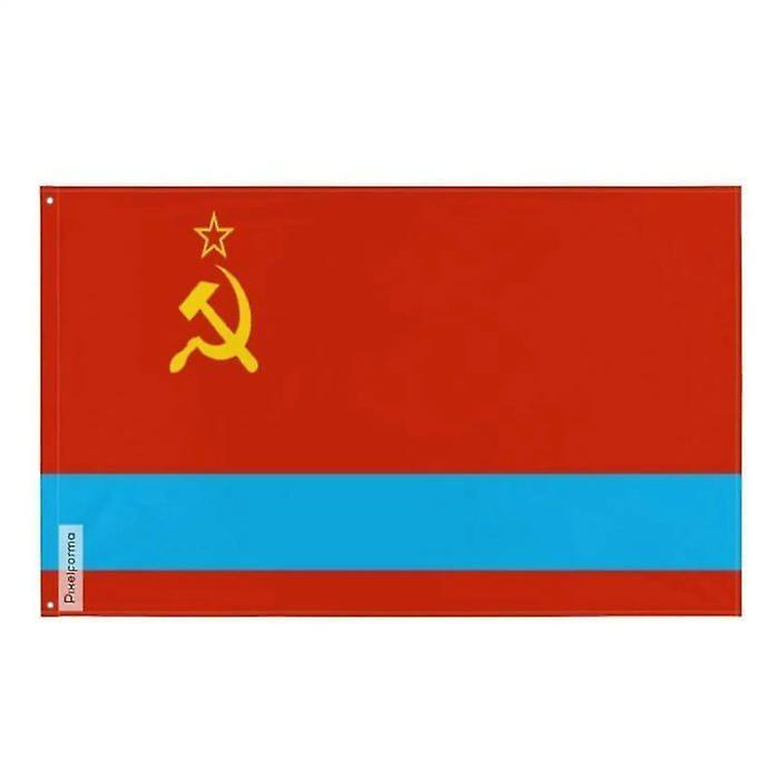 Flag of the Republic of Kazakhstan – 90 x 150 cm – Polyester – Iron eyelets – Durable