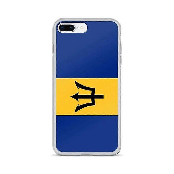 iPhone Case - Barbados - Flag - Flexible - Multicolor - Compatible with iPhone 8 Plus