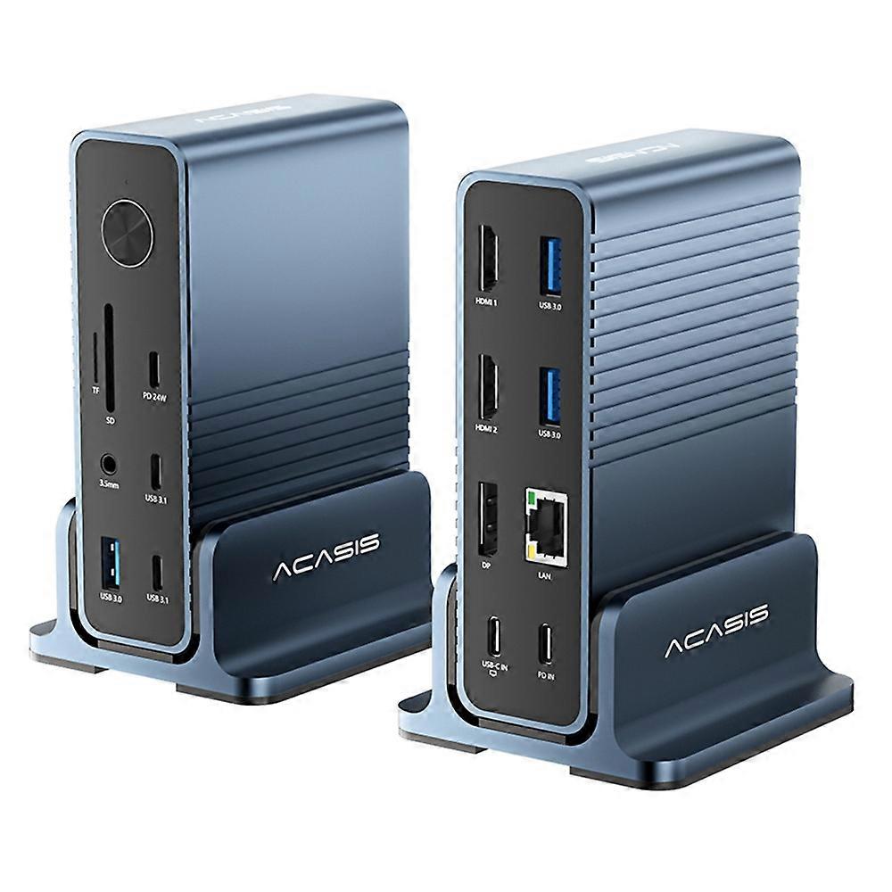 ACASIS DS-7A15 15 in 1 USB-C Hub 100W PD 4K 60Hz Compatible with Thunderbolt 3/ 4 Docking Station
