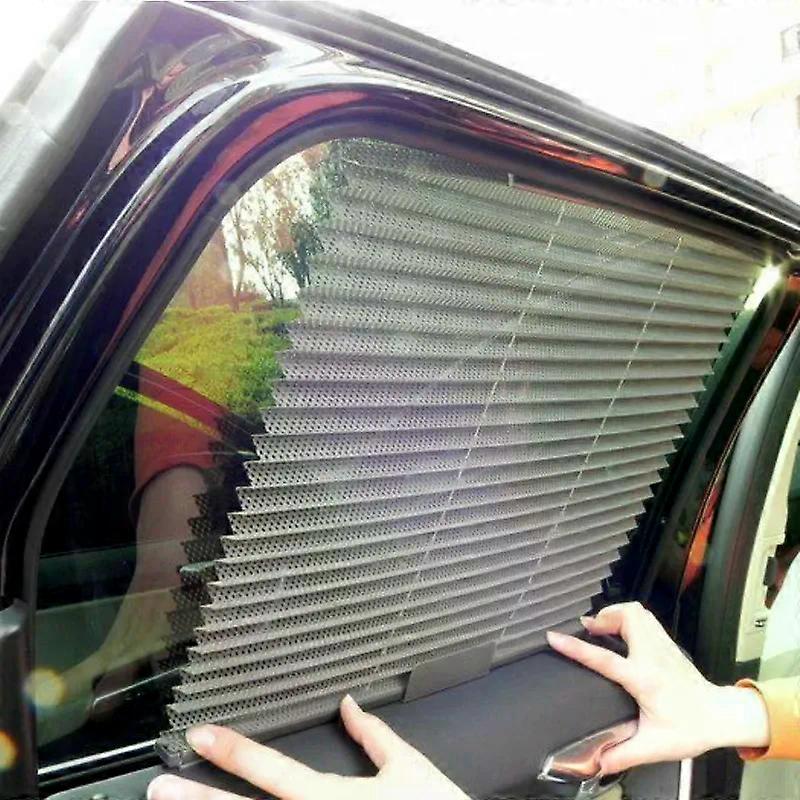 1pc/2pcs Car Automatic Retractable Parasol Car Side Window Mesh Sun Shade Blinds Sunshade Sun Protector UV Protect Curtains