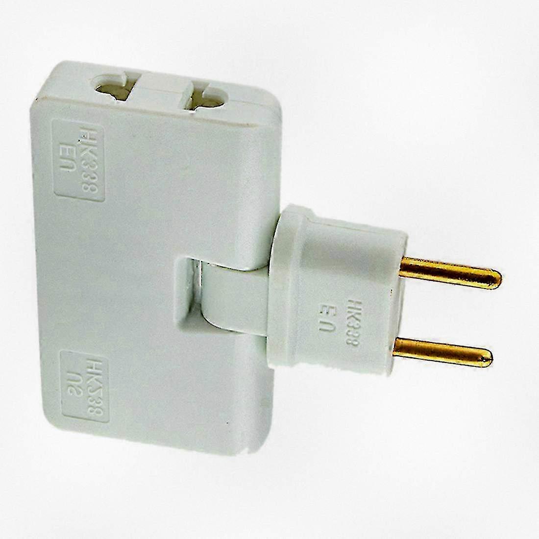 Rotate EU Plug Converter 3 in 1 Rotatable Outlet Extender 180 Degree Extension Plug Mini Outlet Adapter for Compatible Brands