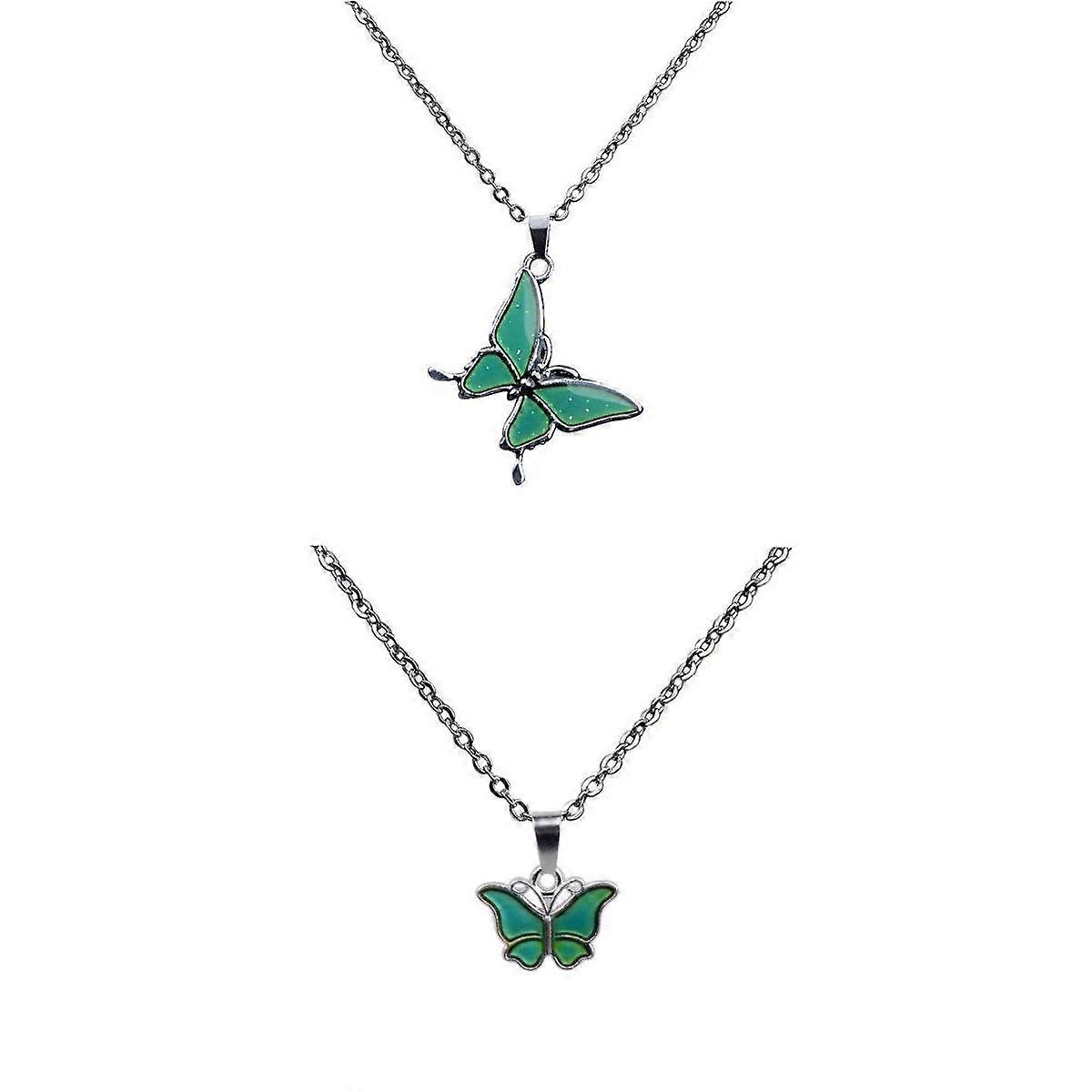 2 Pieces Butterfly Pendants
