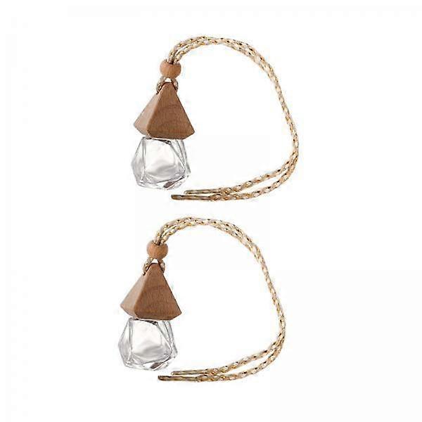6x2Pcs Portable Car Hanging Glass Bottle