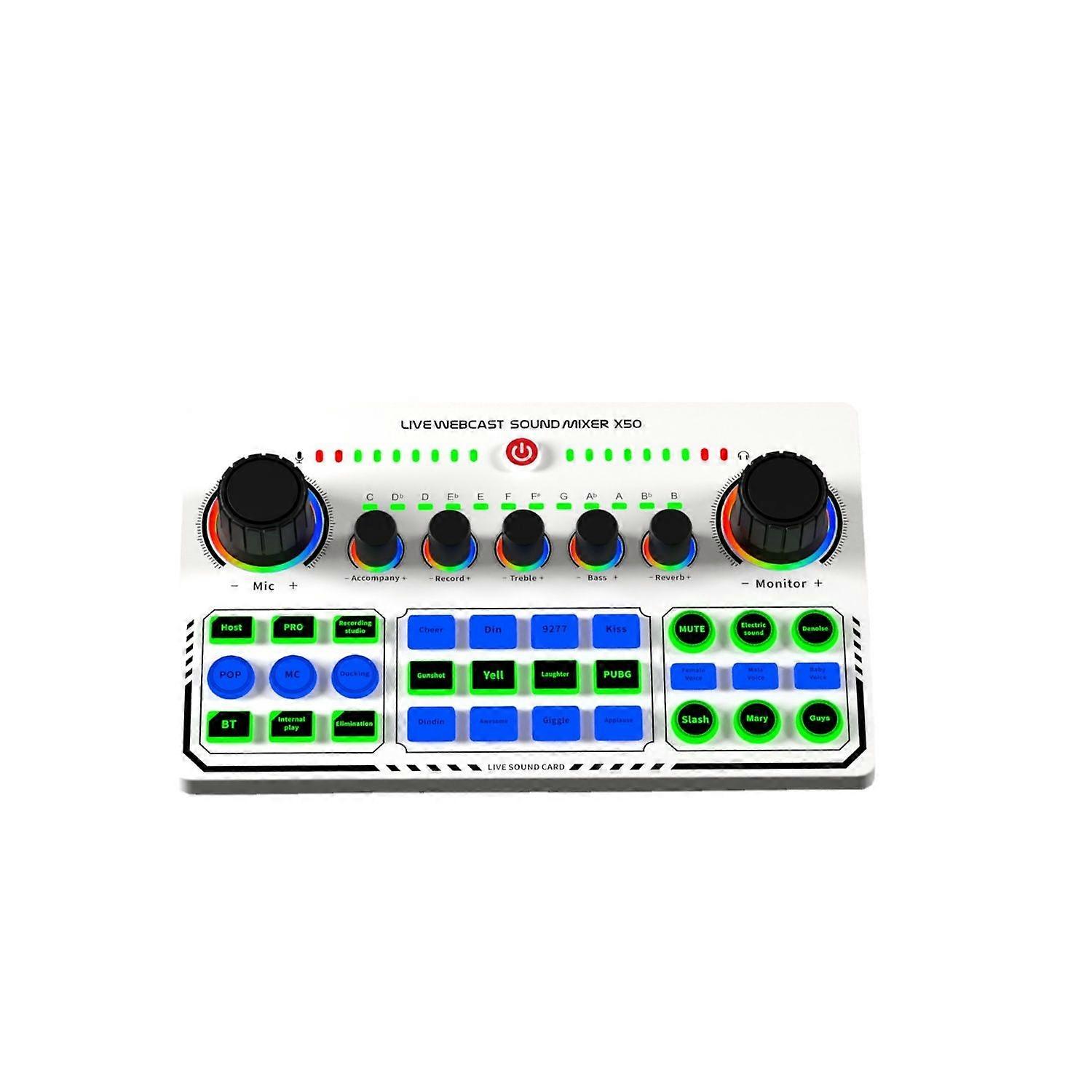 English Sound Card Professional Singing Live Broadcast Support Charging While Using