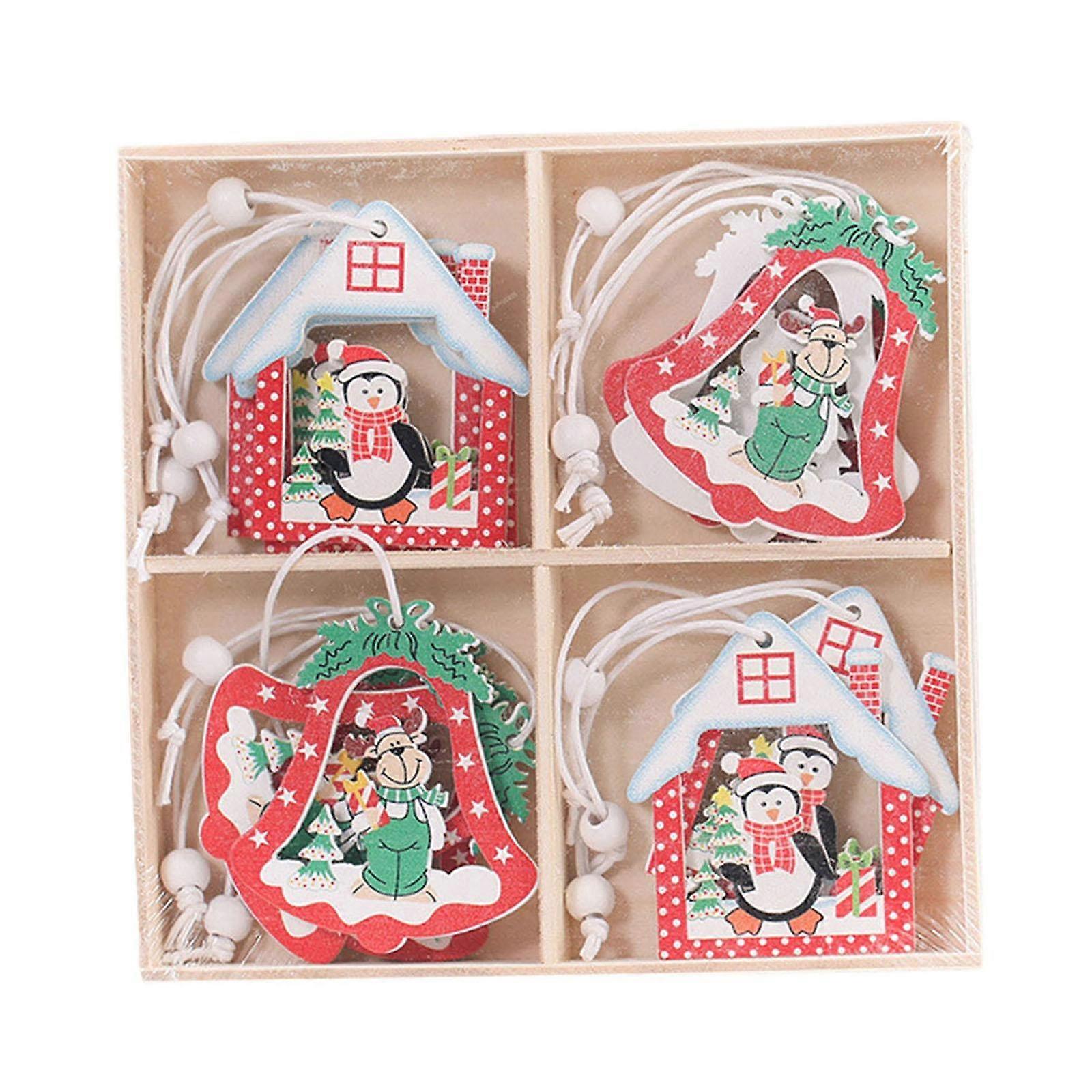 12x Vánoční dekorace Ozdoby Malý přívěsek