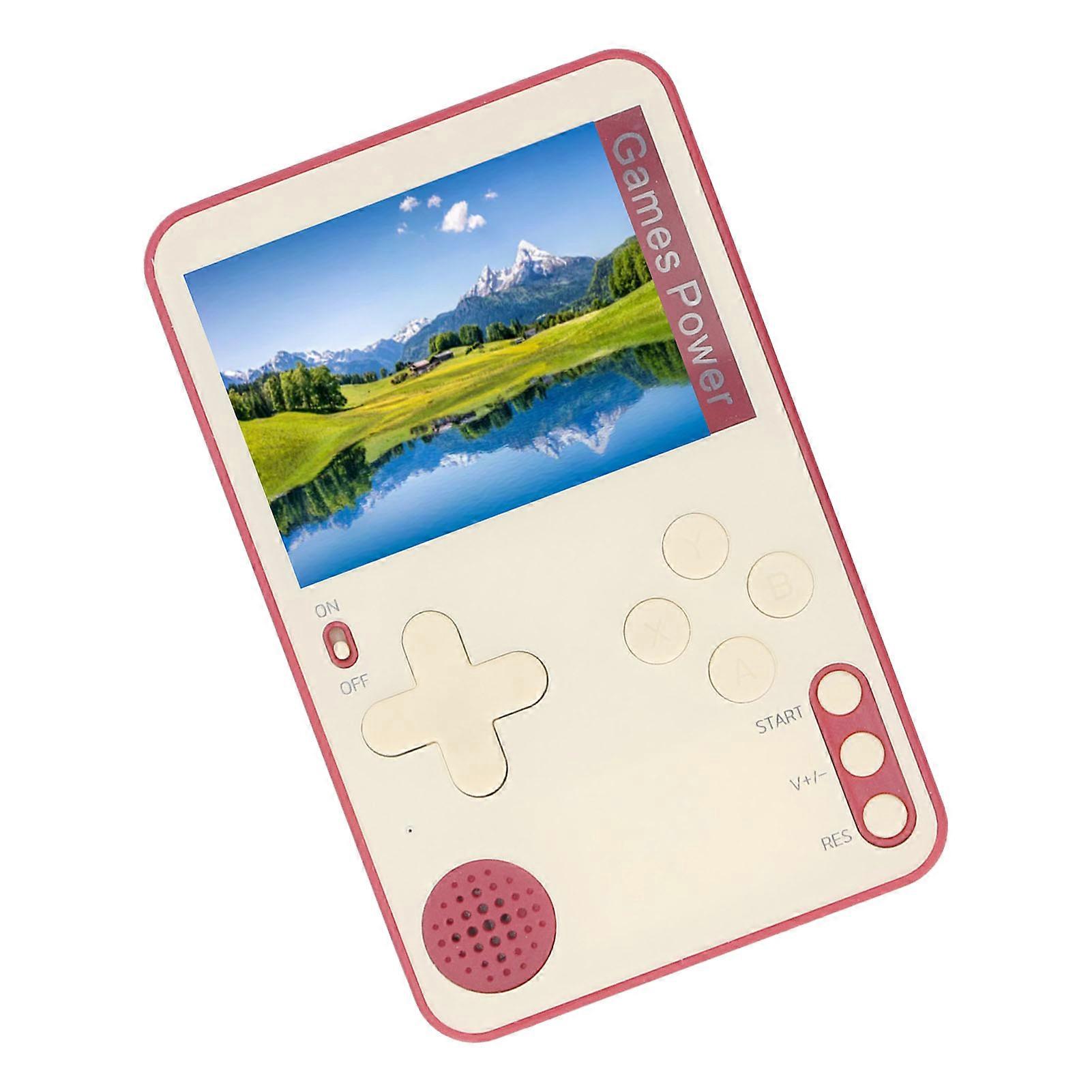 Handheld Game Console 2.4 Inch Screen Portable Retro Video Game Console with Built in Games for Kids Red 