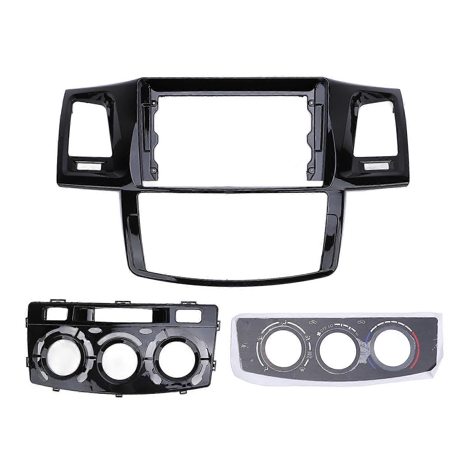 Car Stereo Panel for Hilux 2011-2016 - 9 Inch Black Scratch Prevention