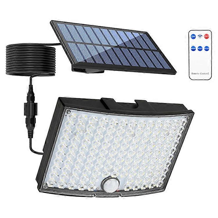 TG-TY01036 Solar Outdoor Wall Light 124 LED Motion Sensor Waterproof Security Lamp with Remote Control