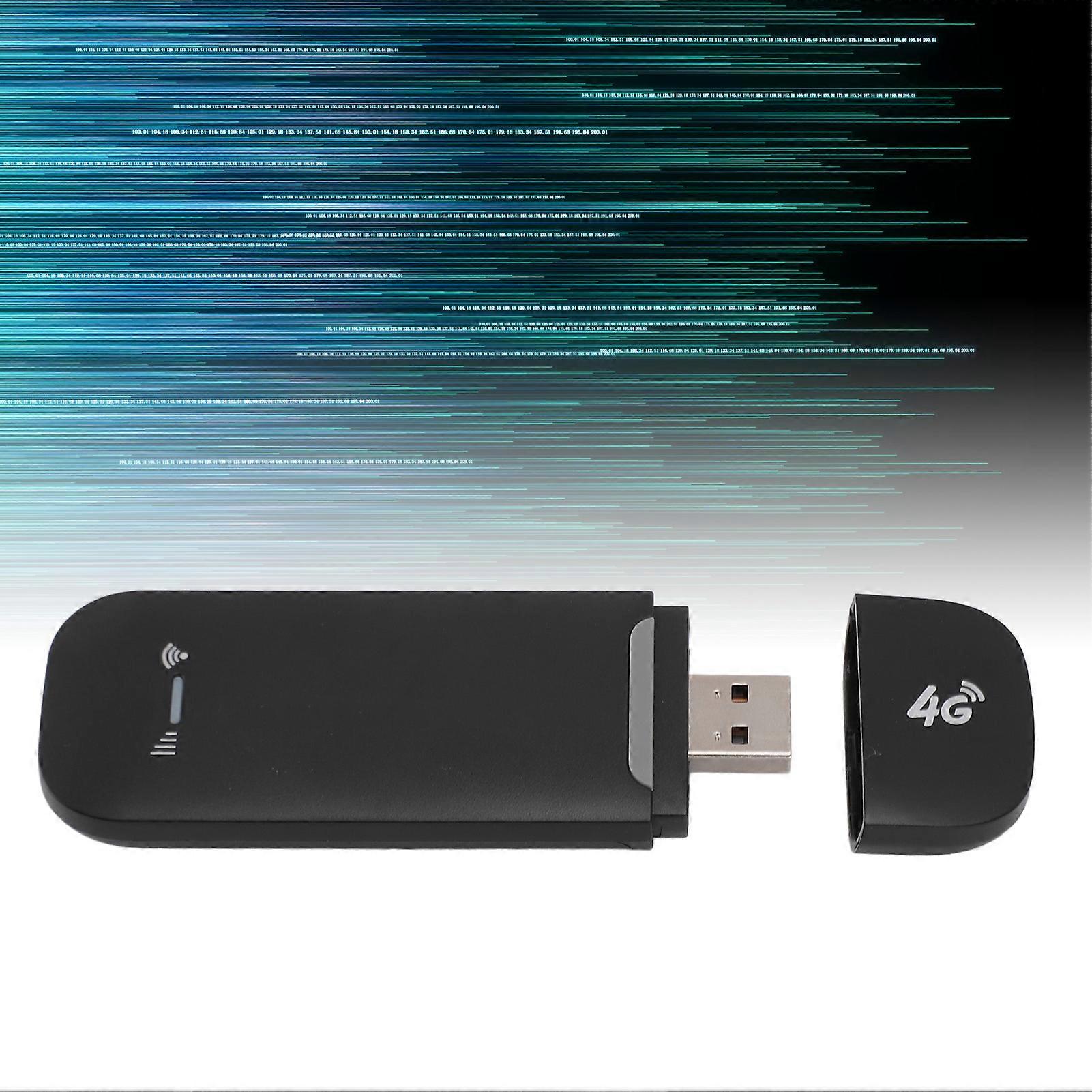 4G LTE USB WiFi Modem 150Mbps Shared 10 Users 4G WiFi Dongle Mobile WiFi Hotspot with SIM Card Slot for Travel 